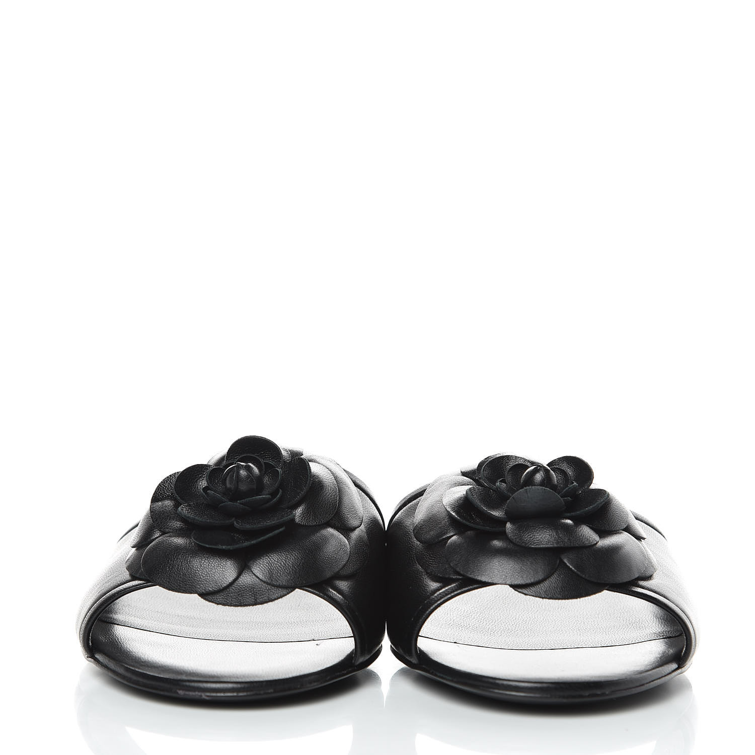 chanel mules pearls and lambskin