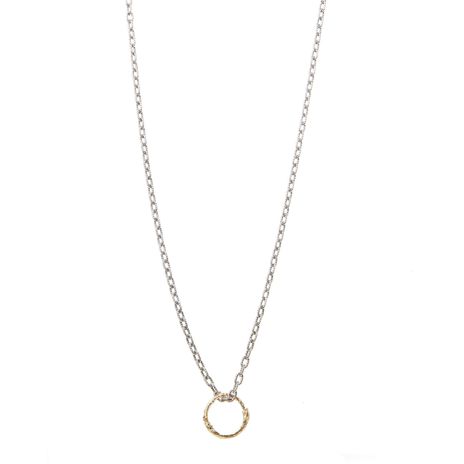Sterling Silver 18K Gold Snake Necklace 388138 FASHIONPHILE