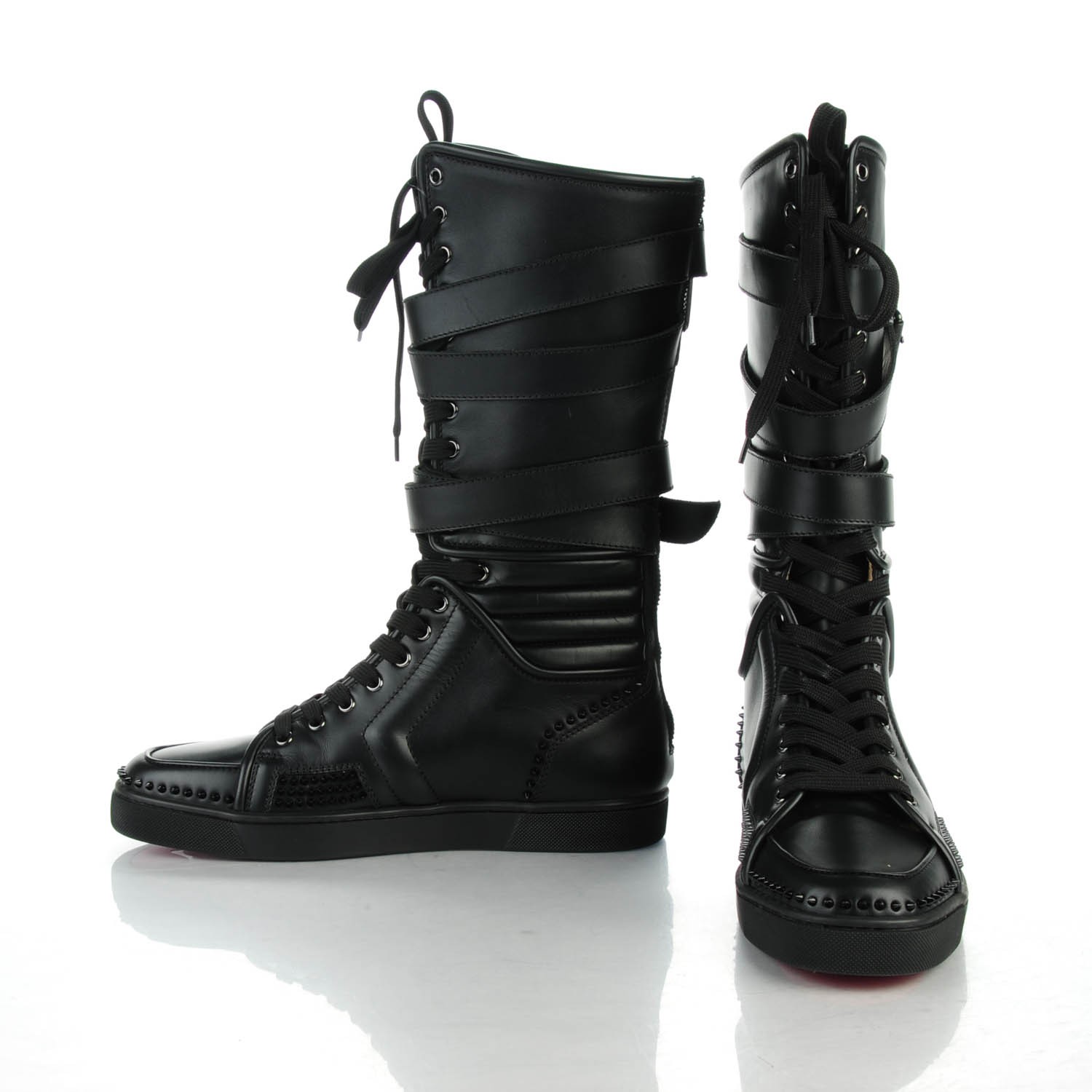 christian louboutin boots flat