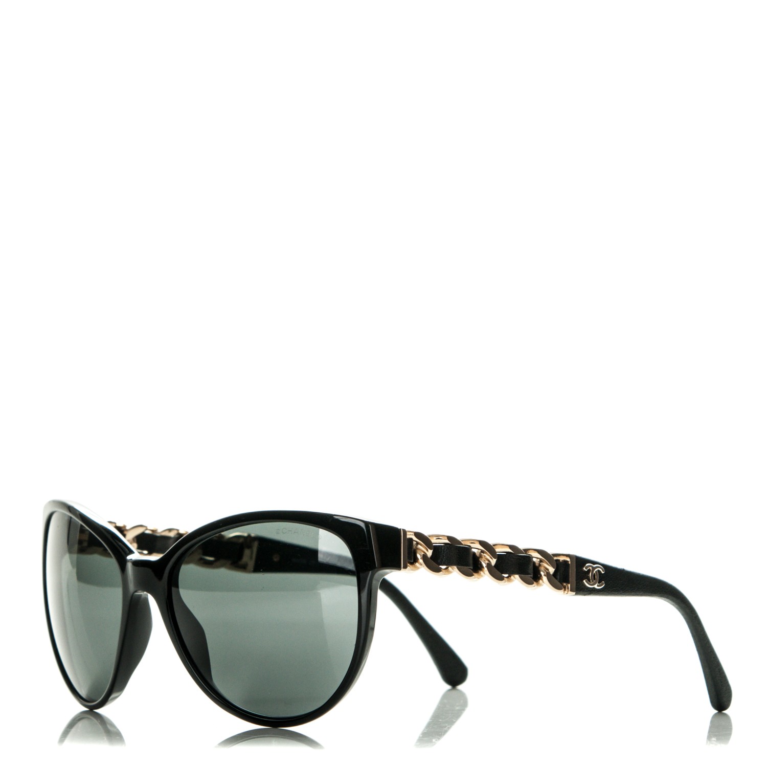 CHANEL CC Chain Sunglasses 5215Q Black 180832