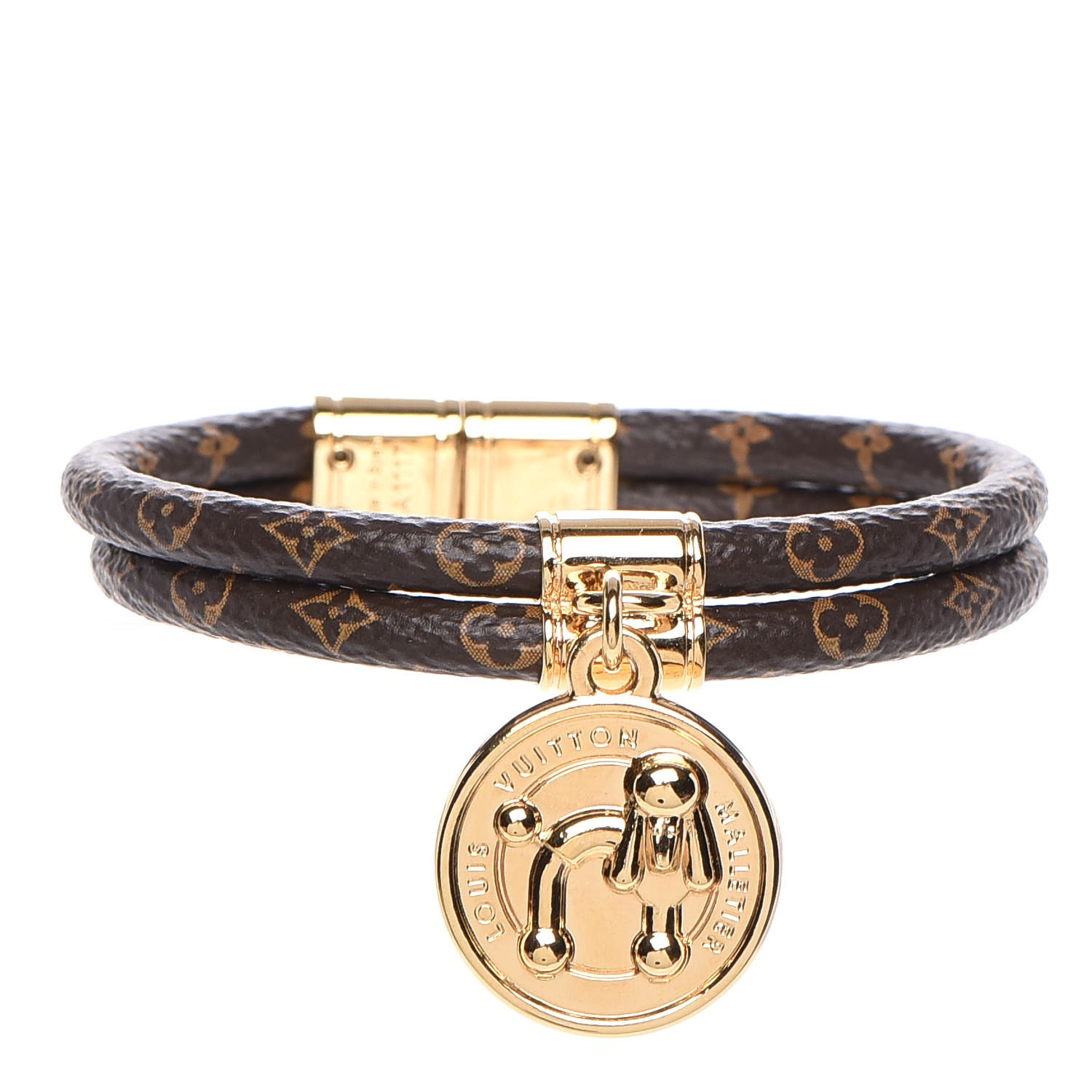 LOUIS VUITTON Monogram Year Of The Dog Vuittonite Bracelet 17 277371