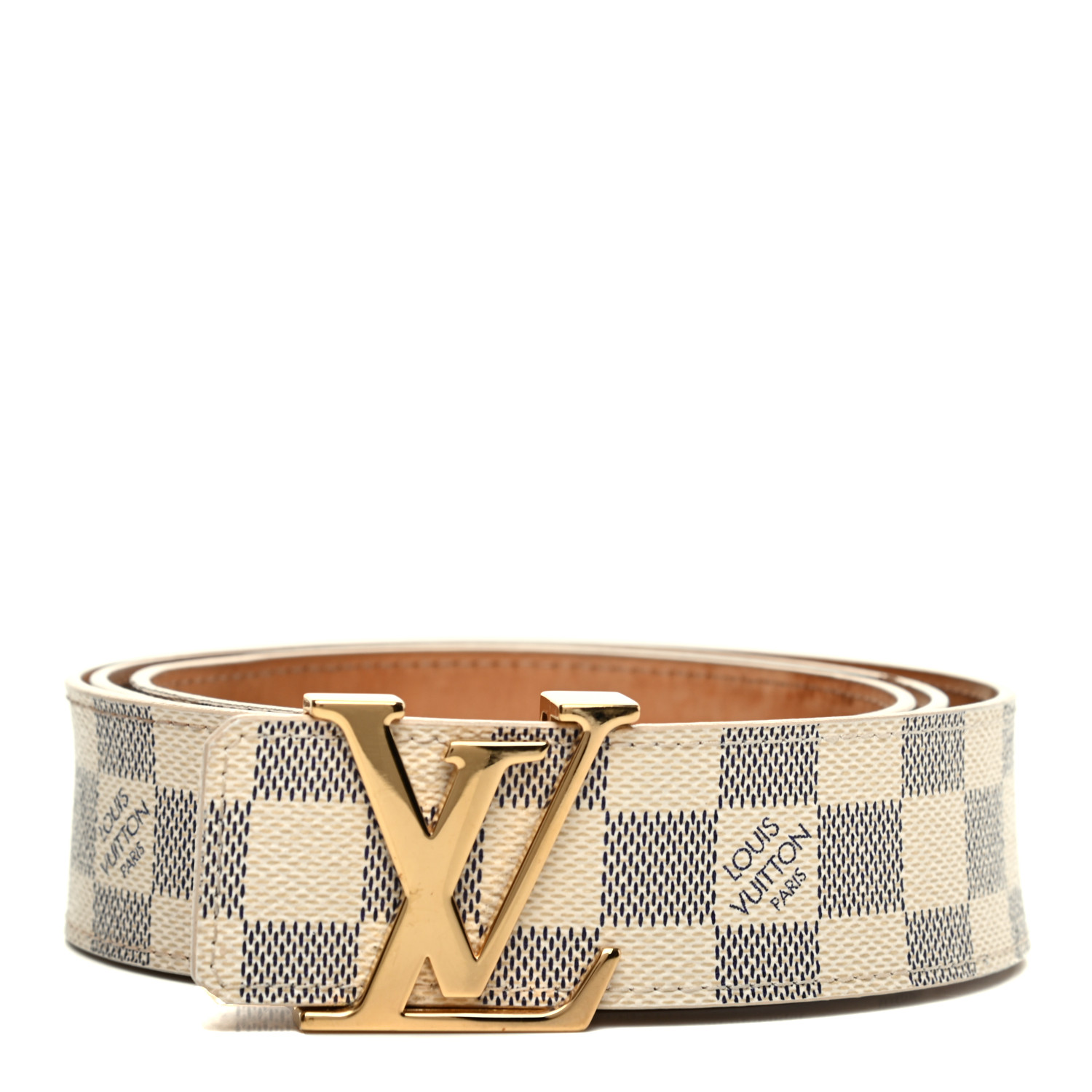 Shop authentic Louis Vuitton Damier Azur Initiales Belt at revogue for just  USD 390.00