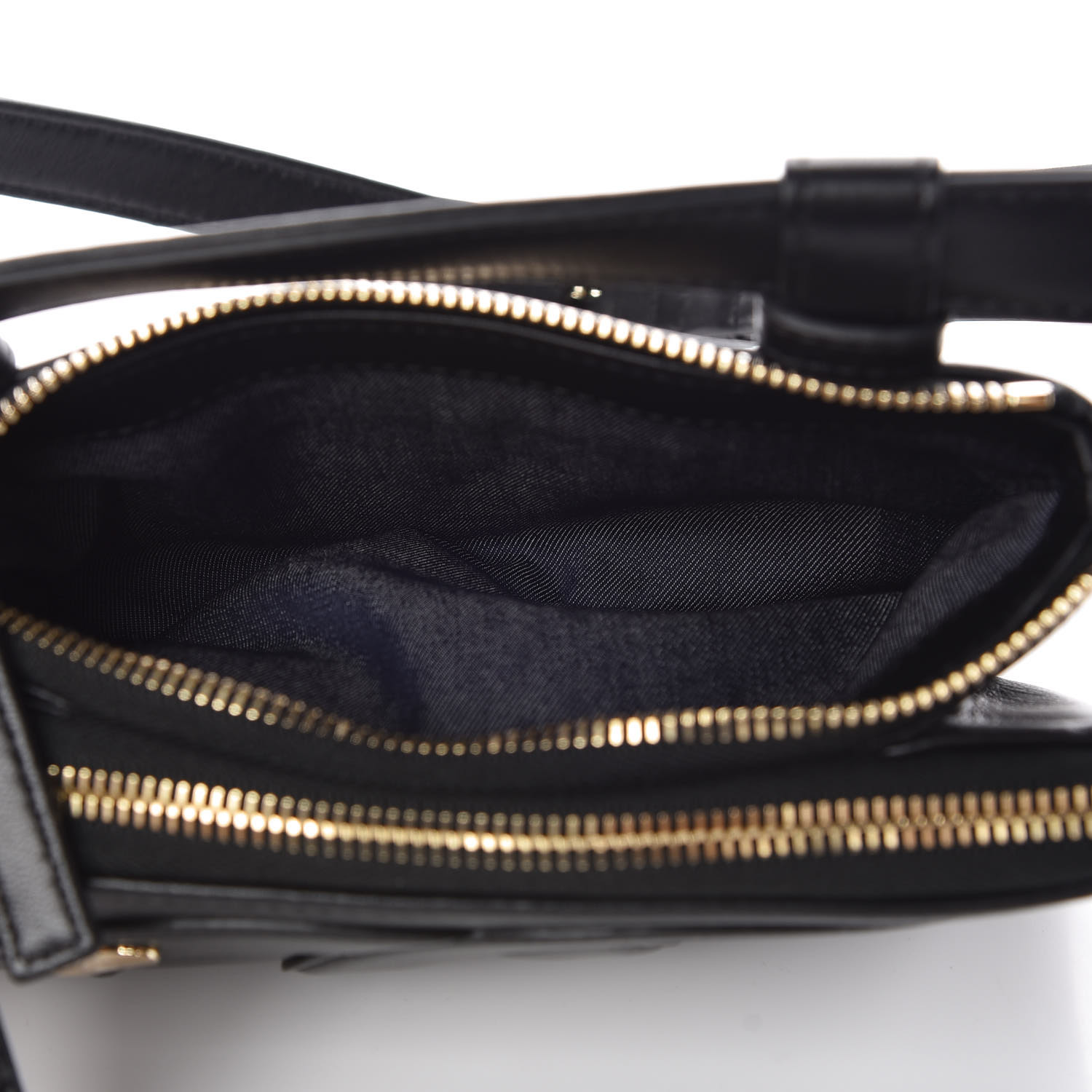 CHANEL Lambskin CC Mania Waist Belt Bag Black 356804
