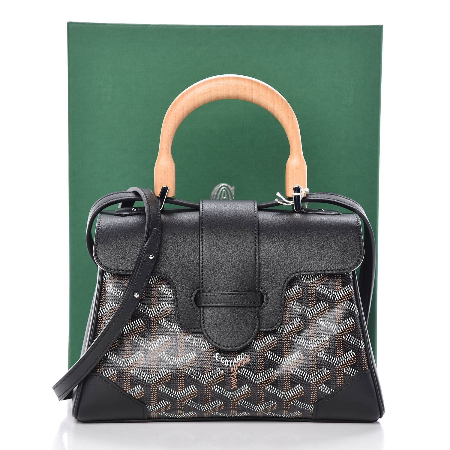 GOYARD Goyardine Mini Saigon Black 356702