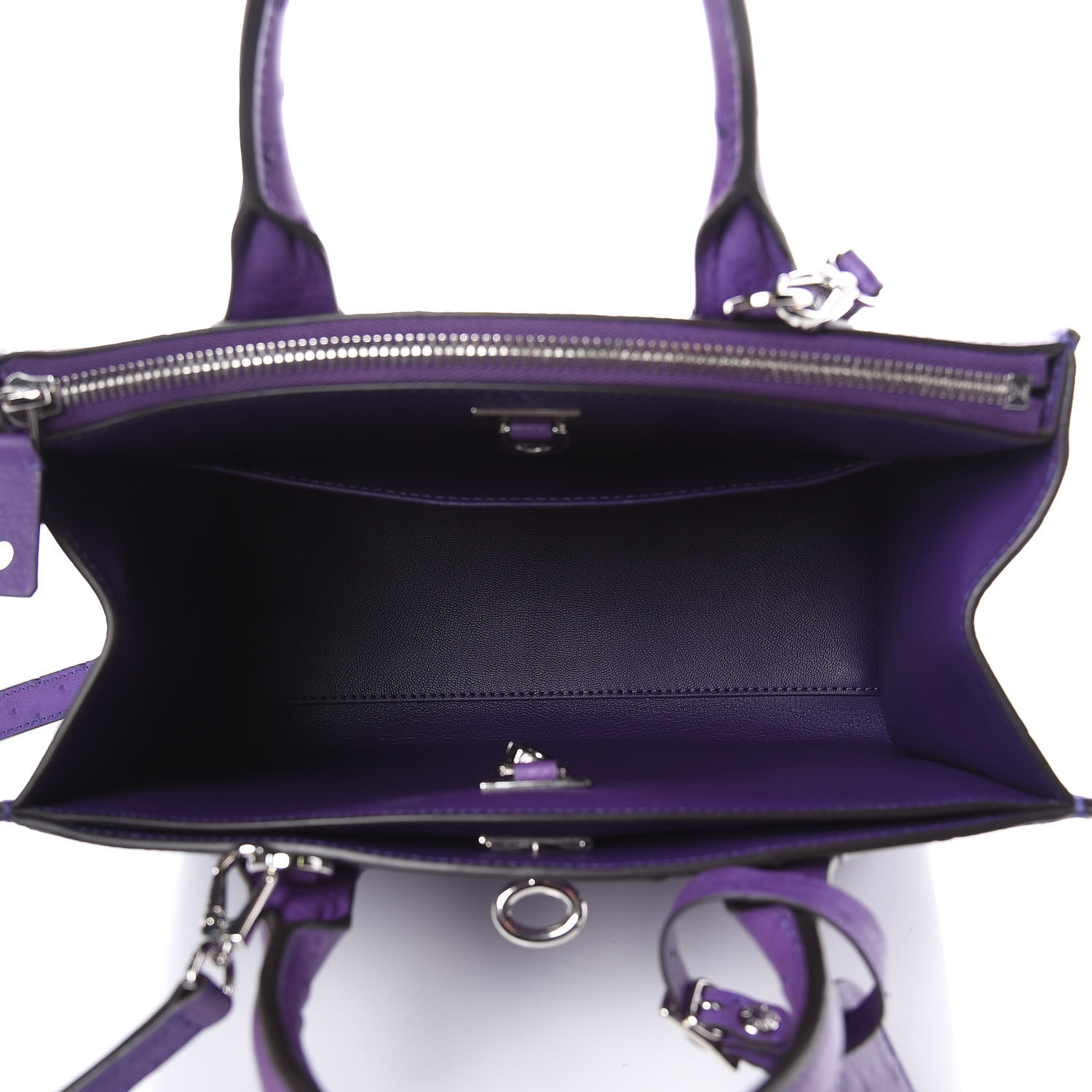 LOUIS VUITTON Ostrich City Steamer PM Amethyst 423263