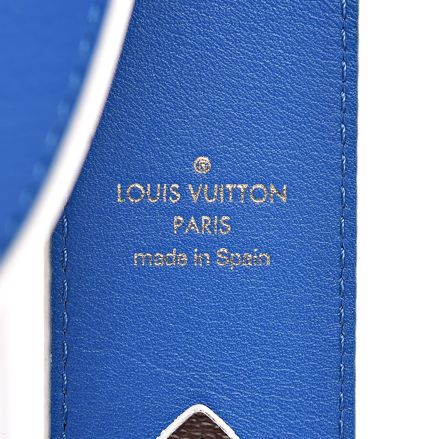 LOUIS VUITTON Monogram Bandouliere Shoulder Strap Blue 543198