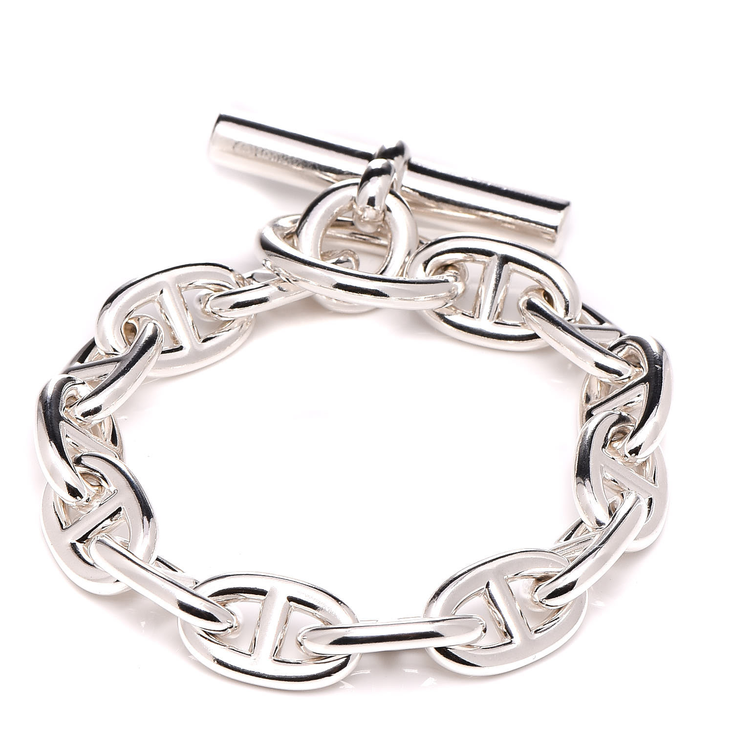 Hermes Sterling Silver Small Chaine D Ancre Bracelet 388364 Fashionphile