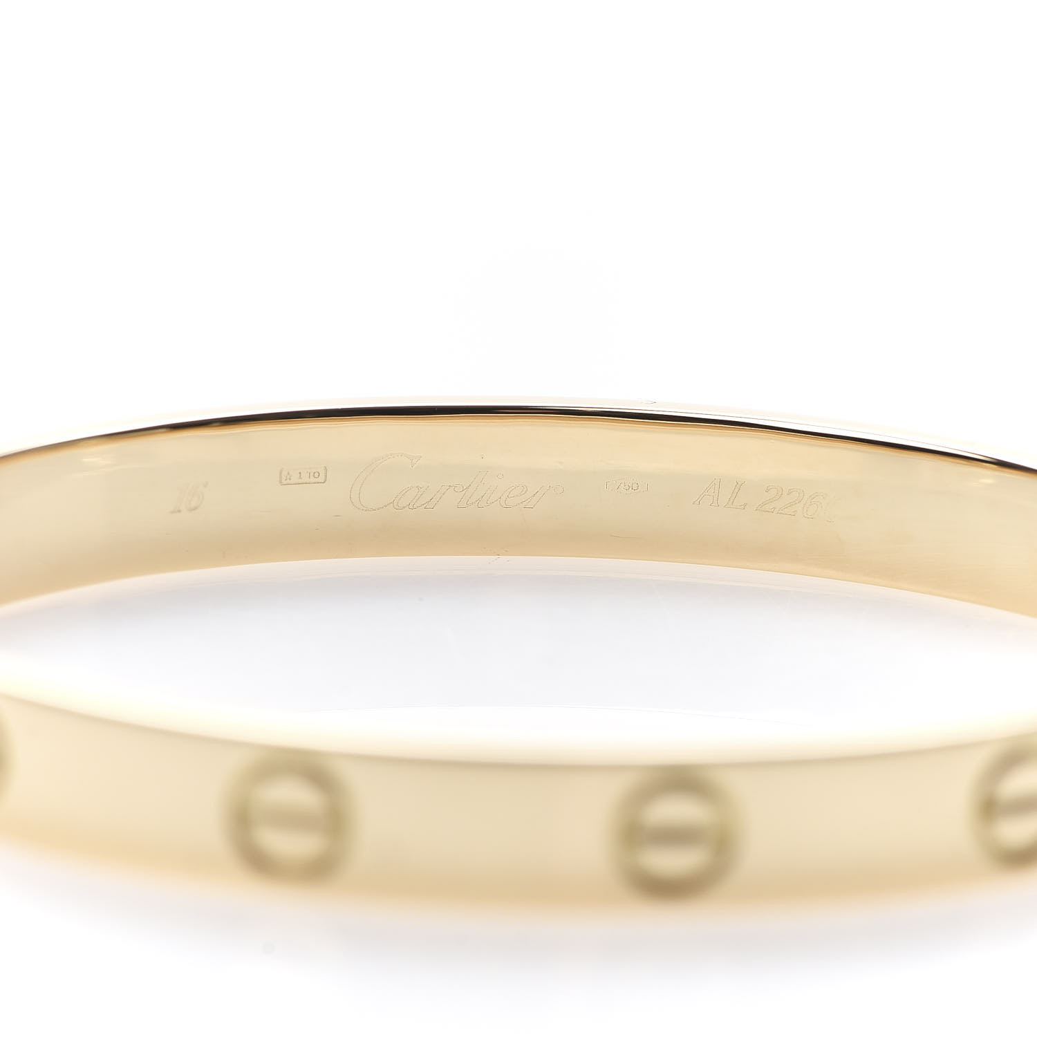 authentic cartier love bracelet serial number
