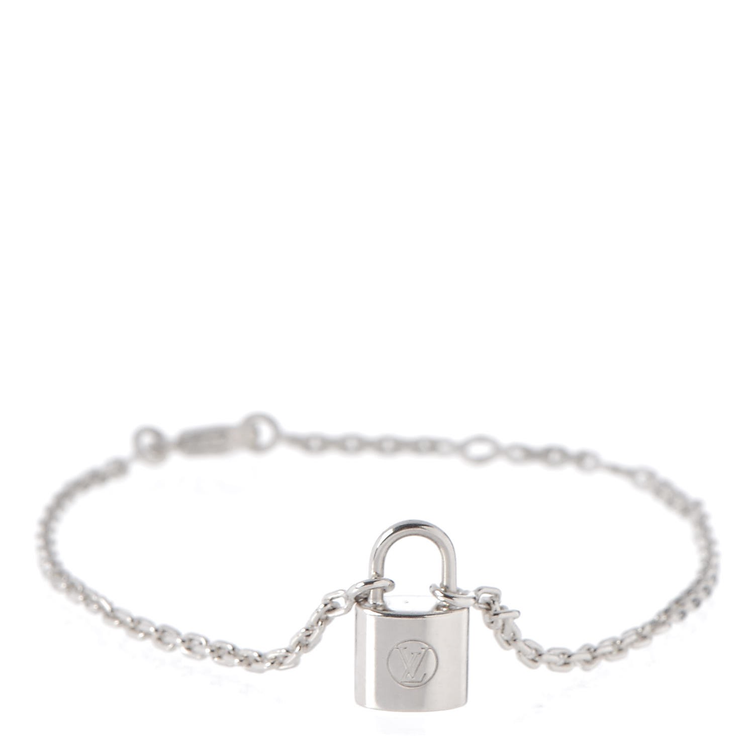 LOUIS VUITTON Sterling Silver Lockit Bracelet 288698