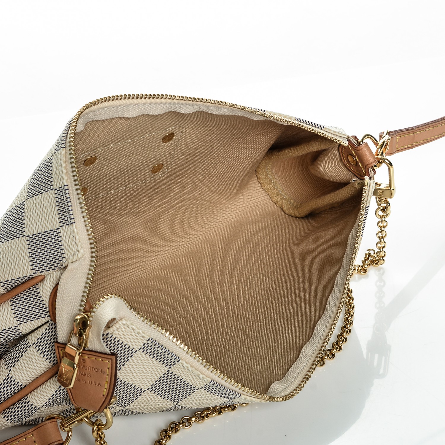 louis vuitton azur eva clutch