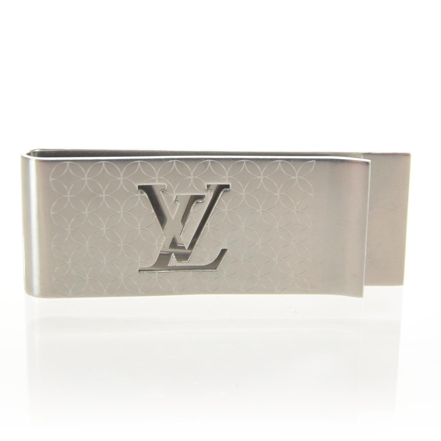 LOUIS VUITTON Champs Elysees Money Clip Silver 36186