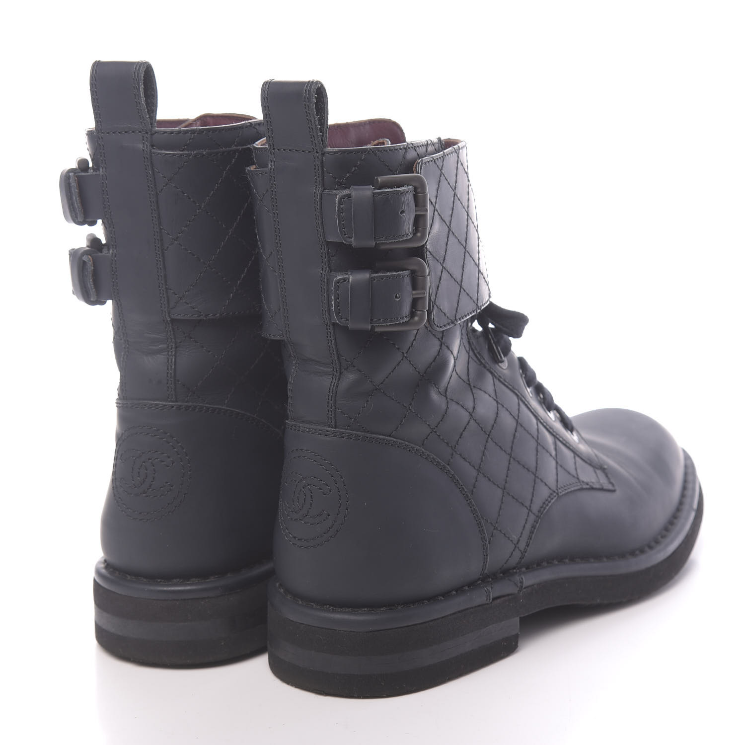 chanel gum boots
