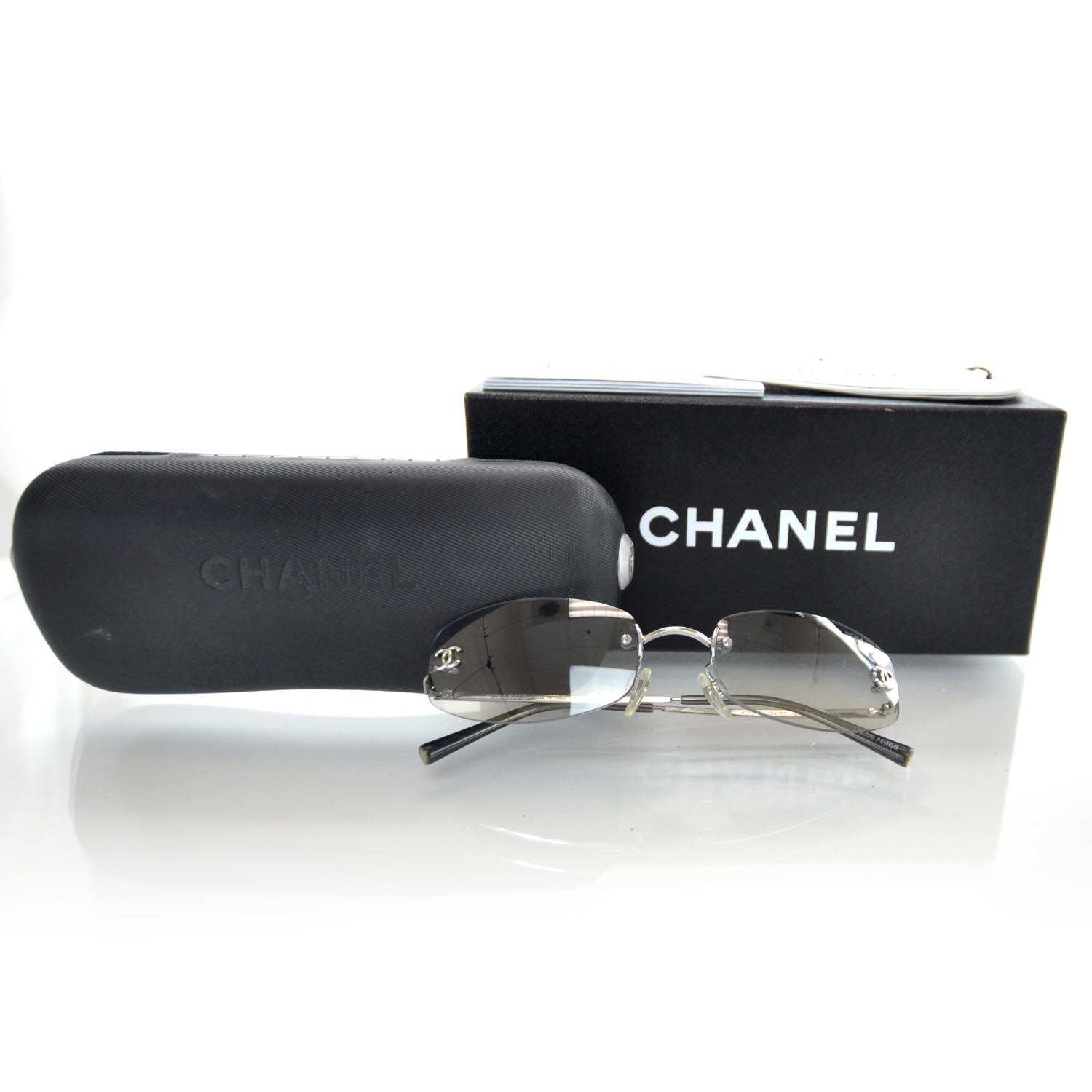 chanel frameless sunglasses