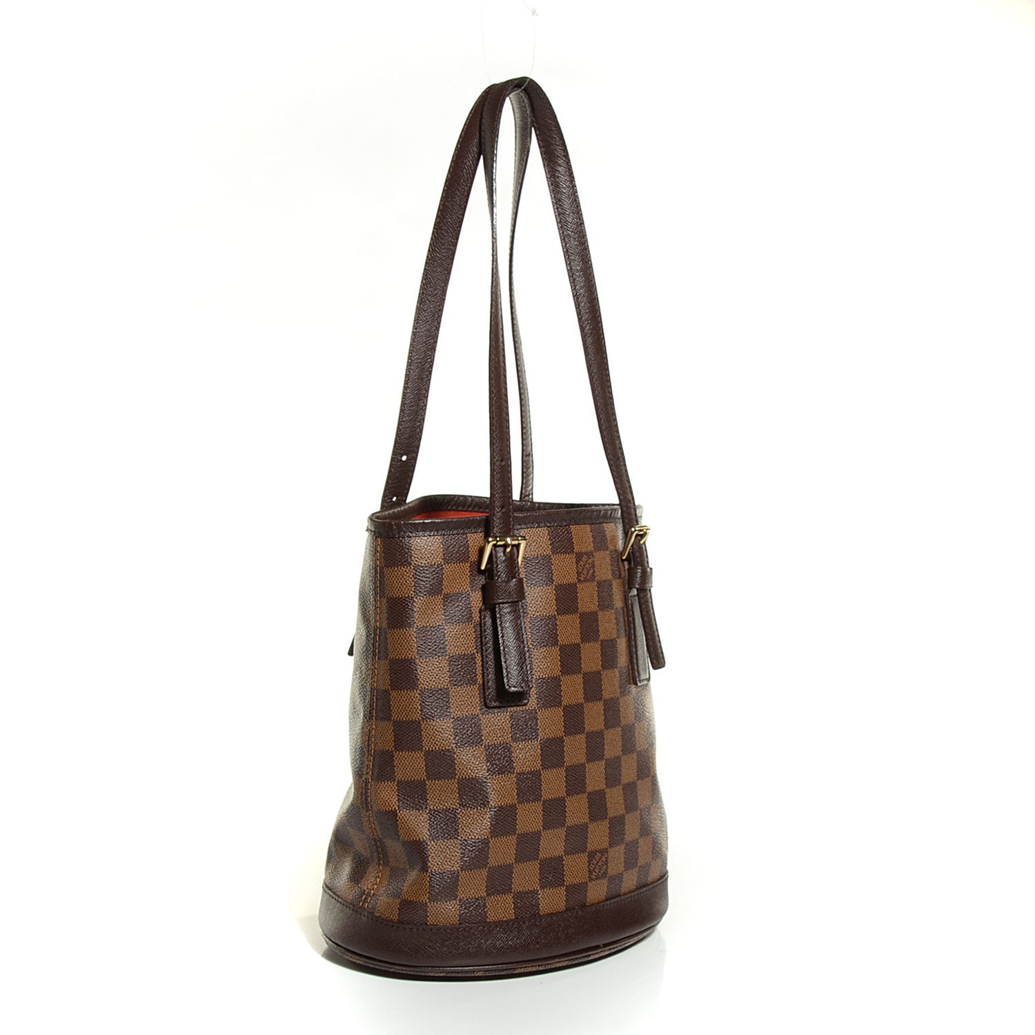 louis vuitton damier ebene marais bucket 23 LOUIS VUITTON Damier Ebene Marais Bucket 23 104645