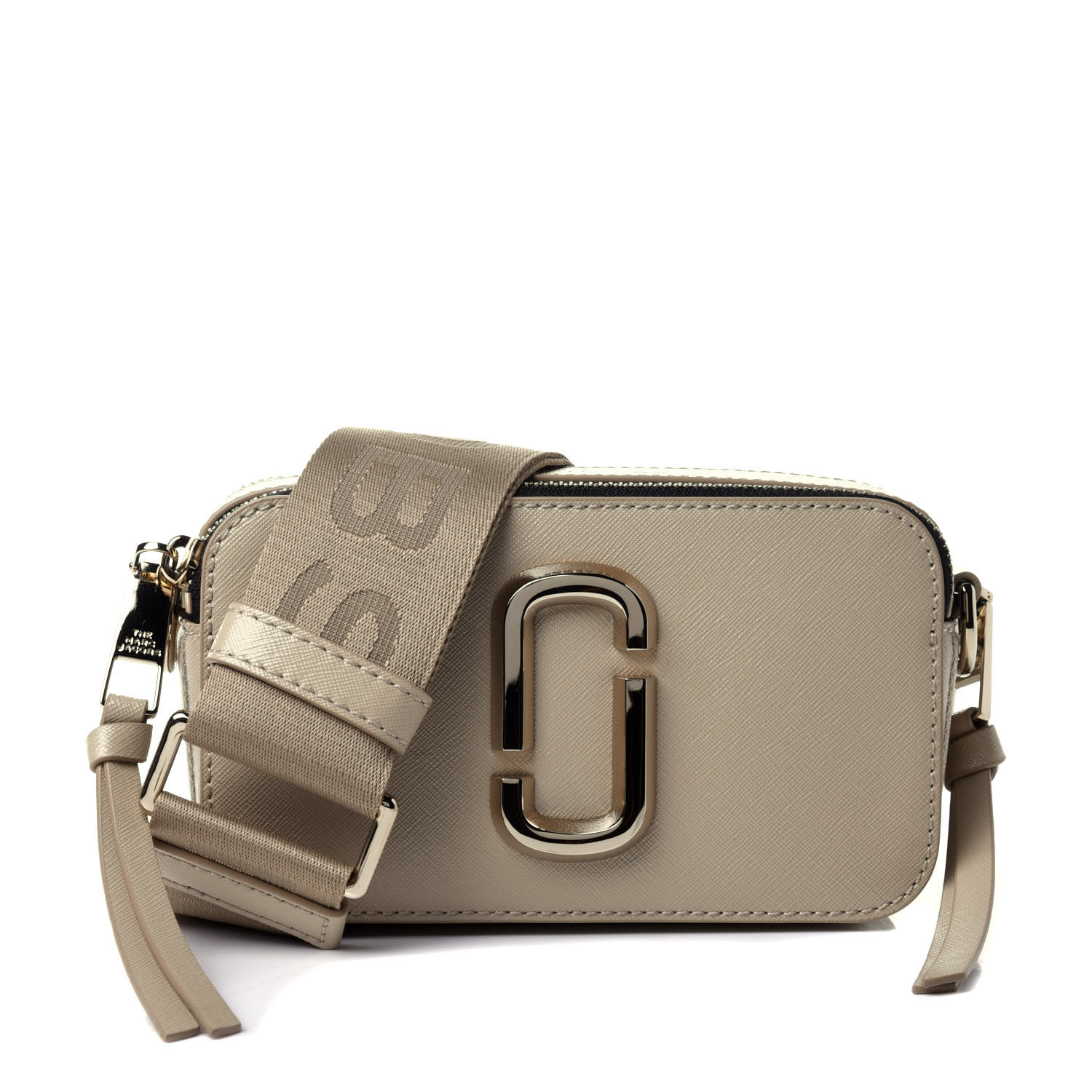 MARC JACOBS Saffiano Small Snapshot Camera Bag Khaki 773287 | FASHIONPHILE