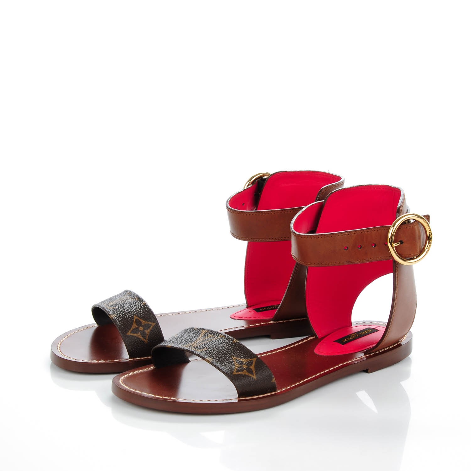 tan louis vuitton sandals