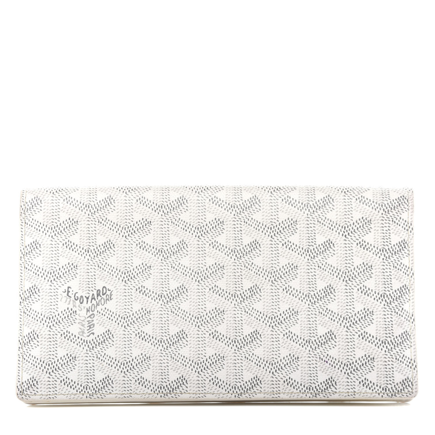 goyard white wallet