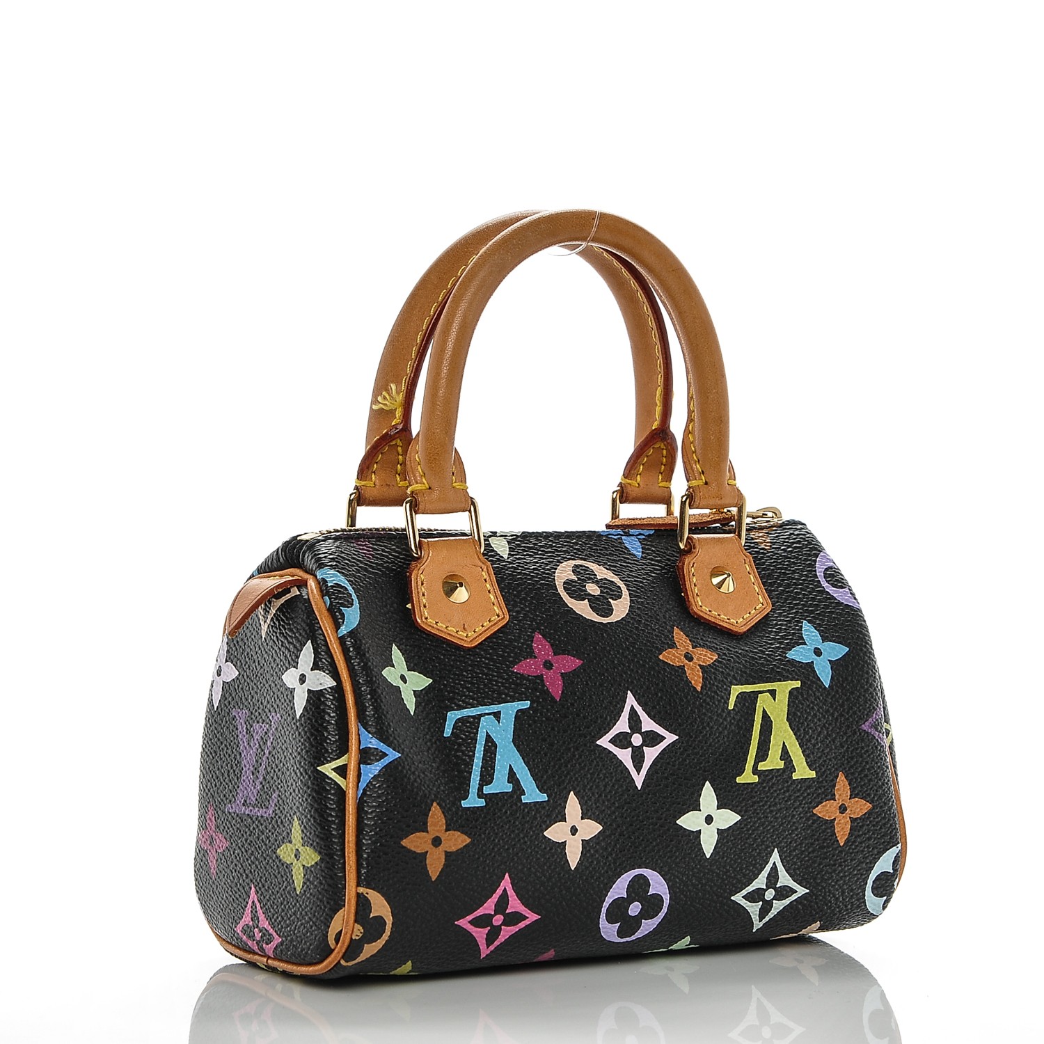 LOUIS VUITTON Multicolor Mini Sac HL Speedy Black 187725