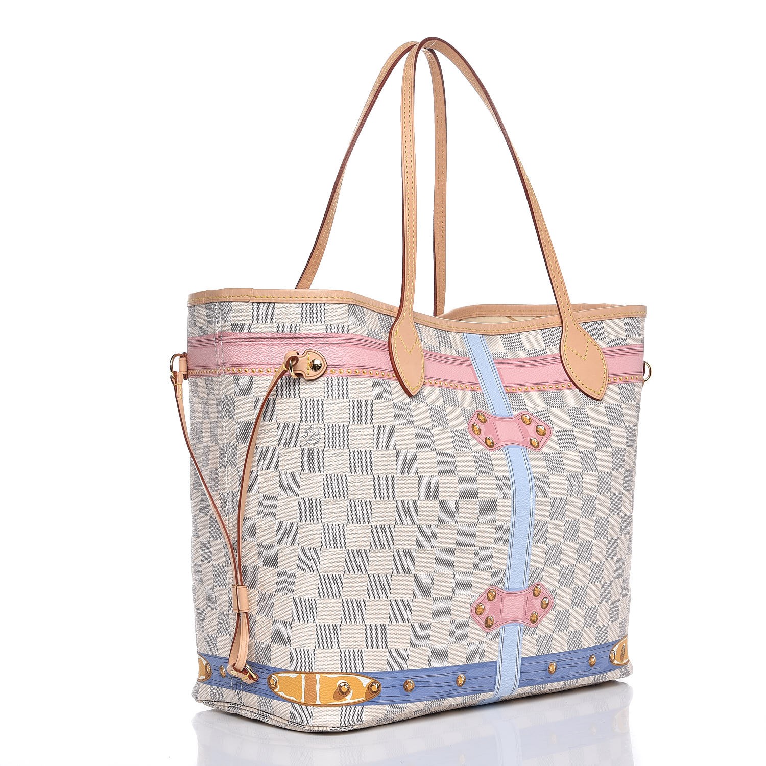 LOUIS VUITTON Damier Azur Summer Trunks Neo Neverfull MM 290763