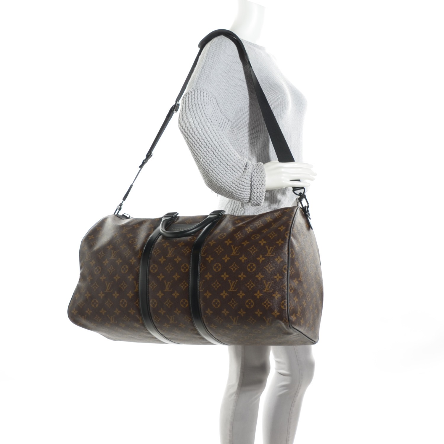 Louis Vuitton Keepall Waterproof Brown Black Cloth ref.715062 - Joli Closet
