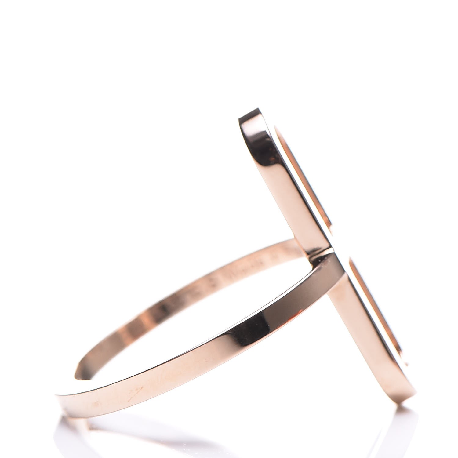 HERMES 18K Rose Gold Ever Chaine d'Ancre Ring Small 50 5.25 281223