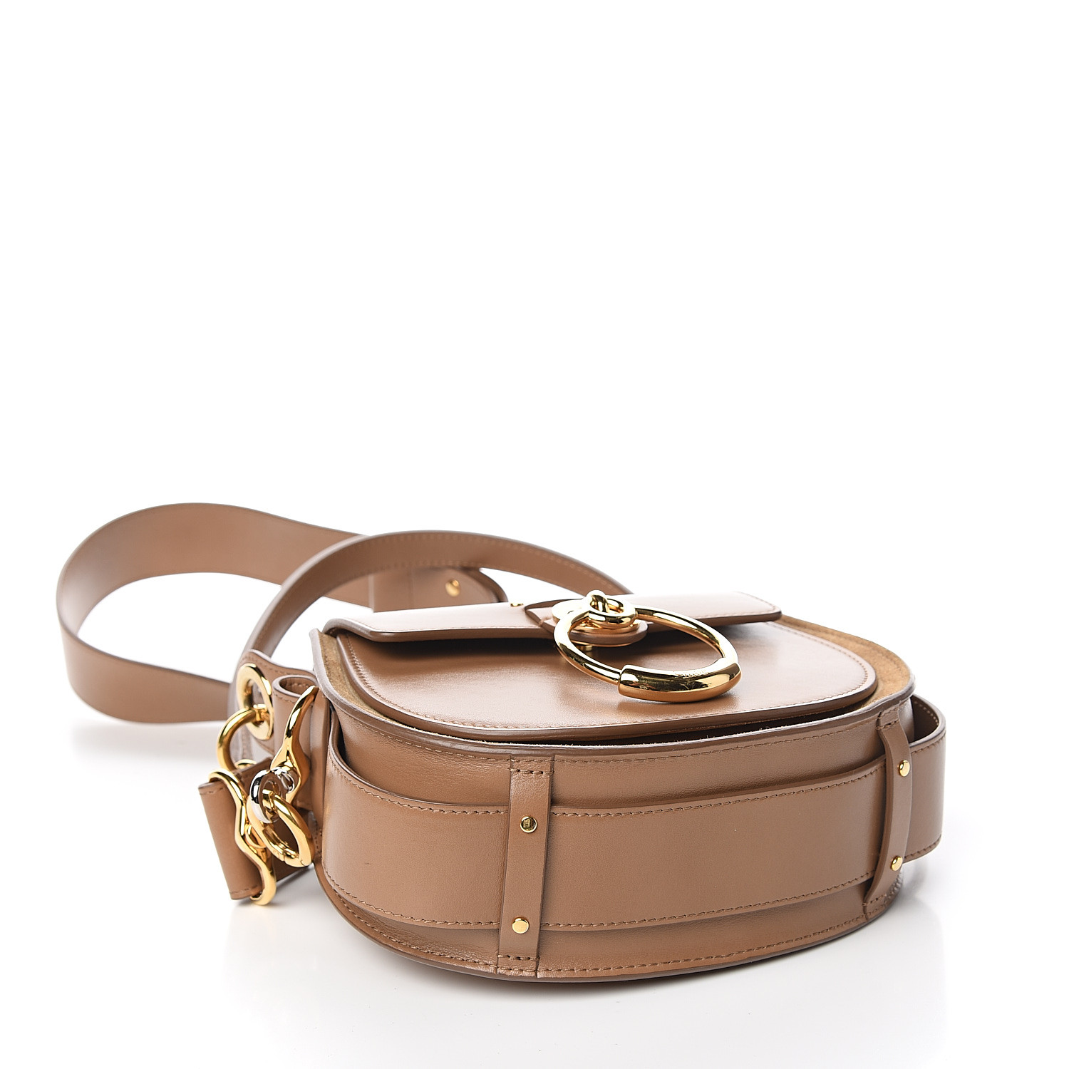 chloe tess bolsa nut color