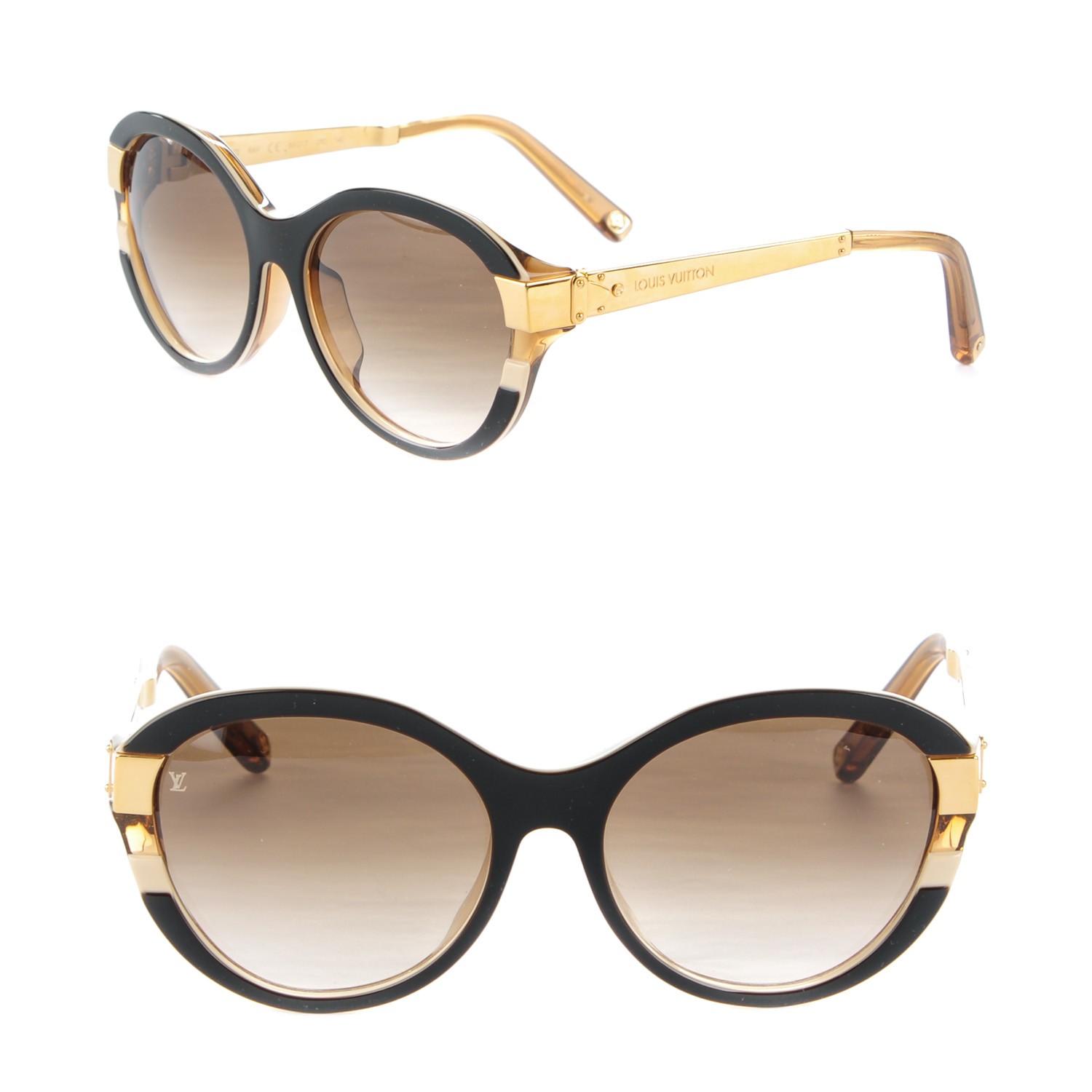 Louis Vuitton Brown Gradient Z0051U Desmayo Rimless Cat Eye Sunglasses Louis  Vuitton