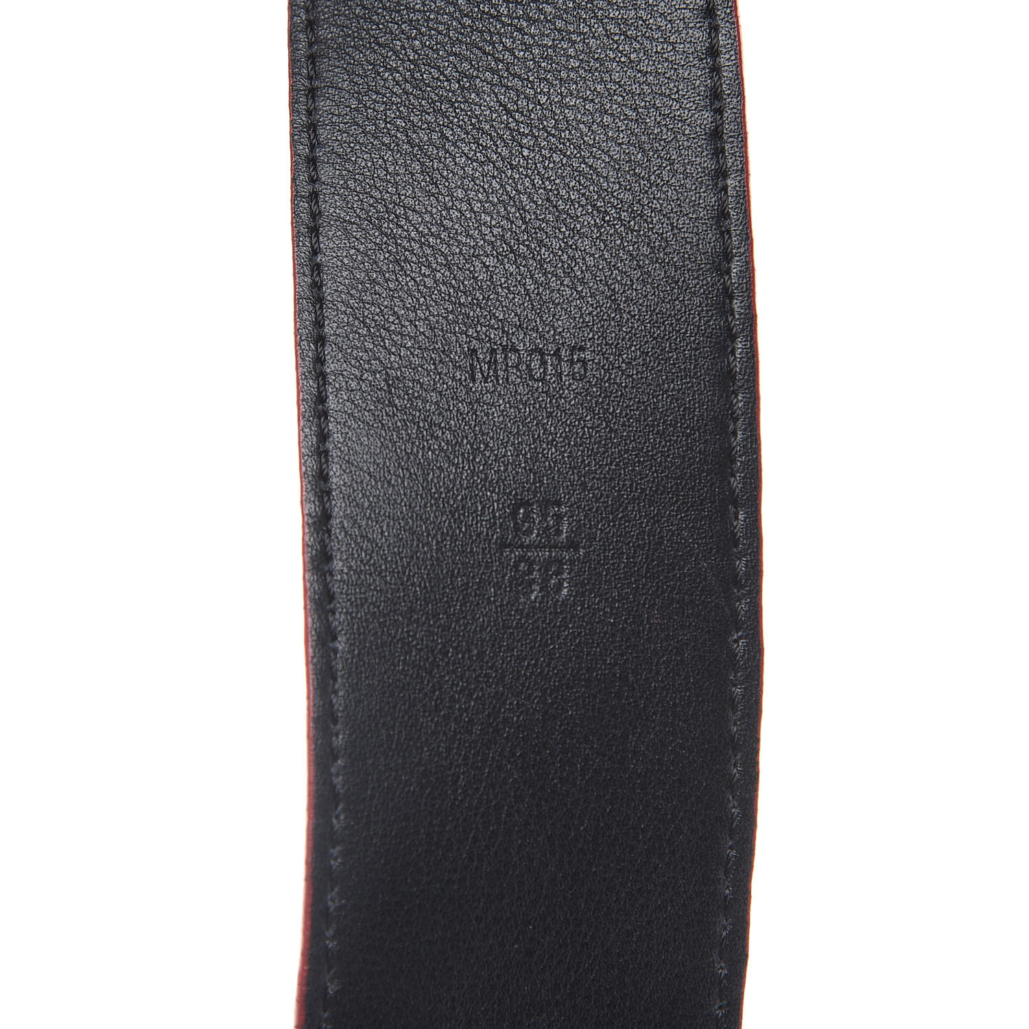 LOUIS VUITTON X Supreme Monogram 40mm LV Initiales Belt 95 38 Red 456297