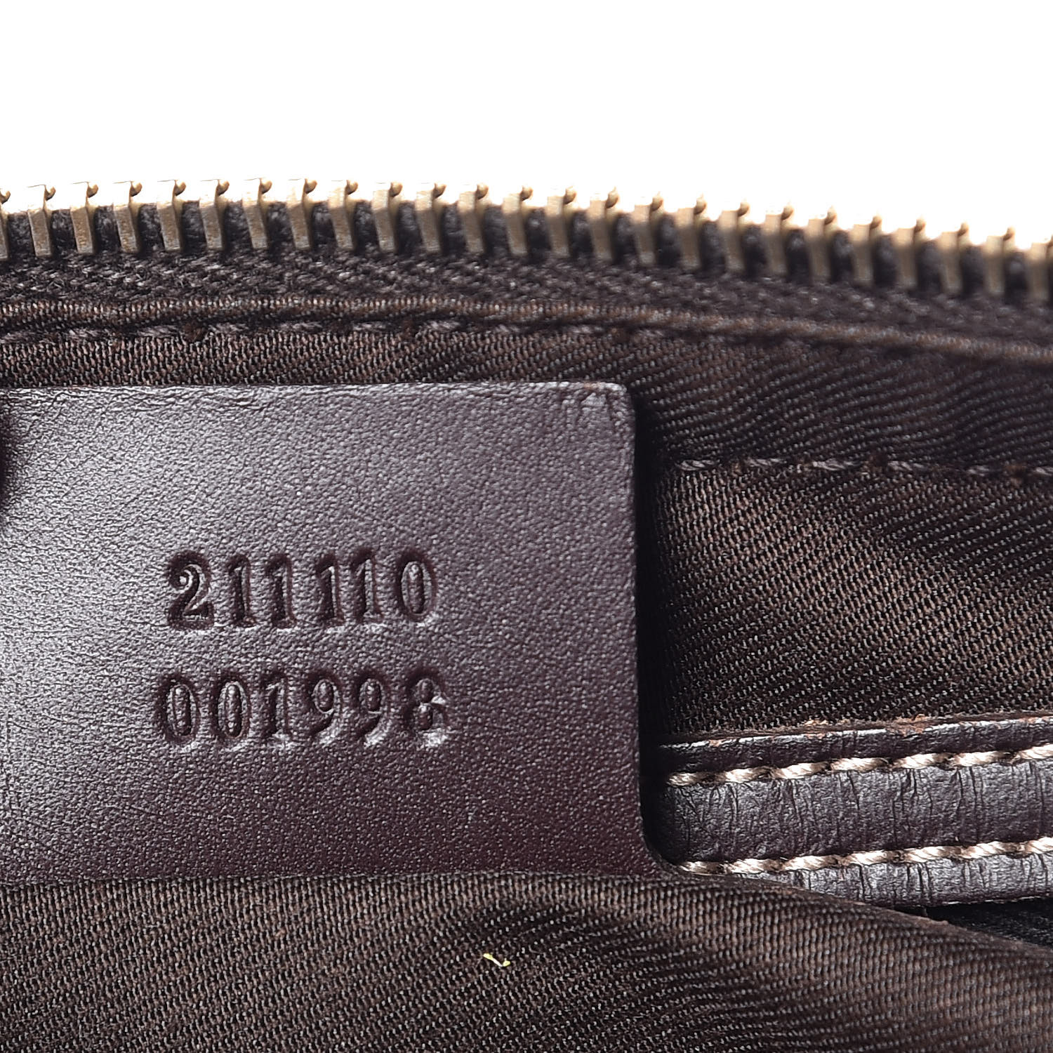 GUCCI GG Supreme Monogram Belt Bag Dark Brown 380065