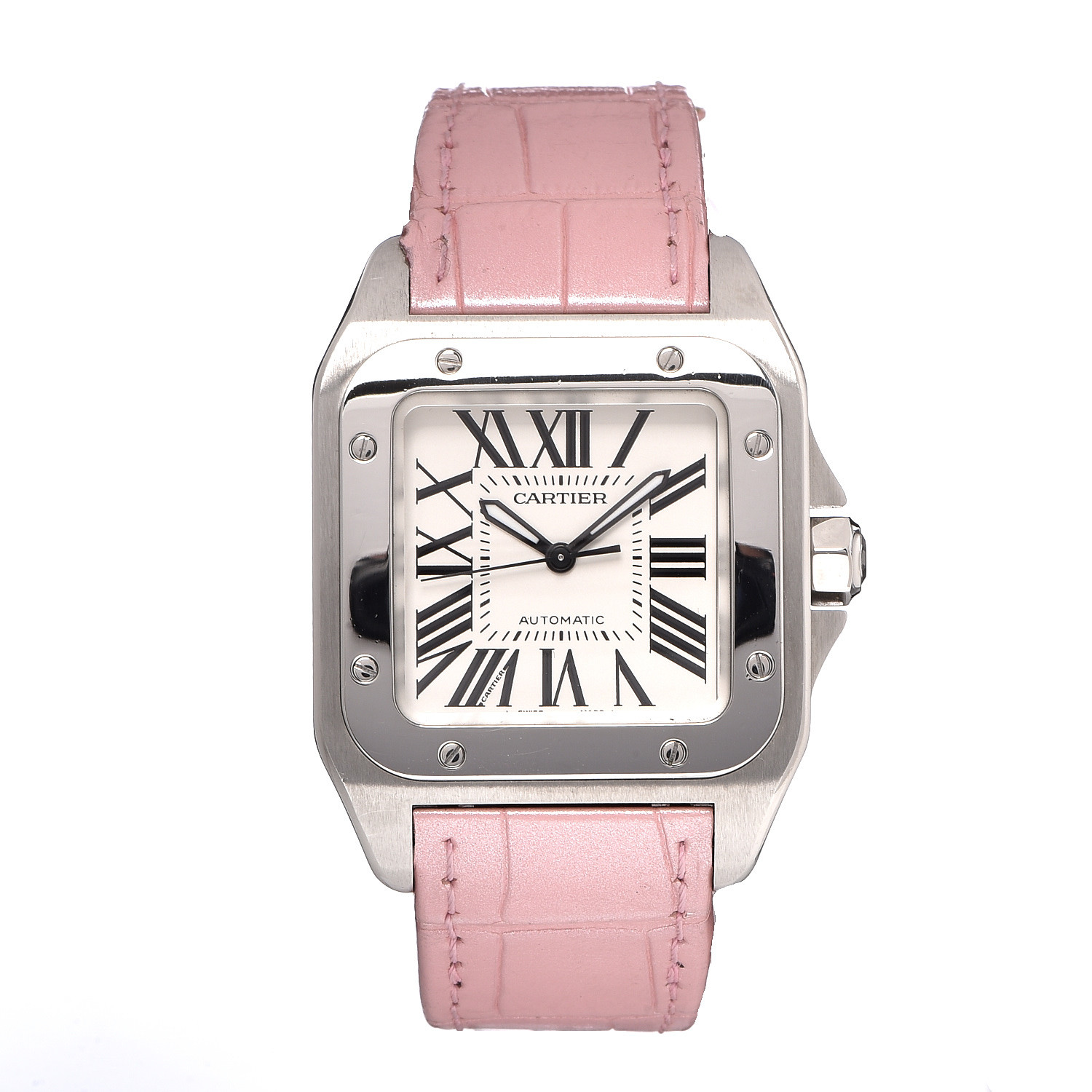 cartier santos 100 pink