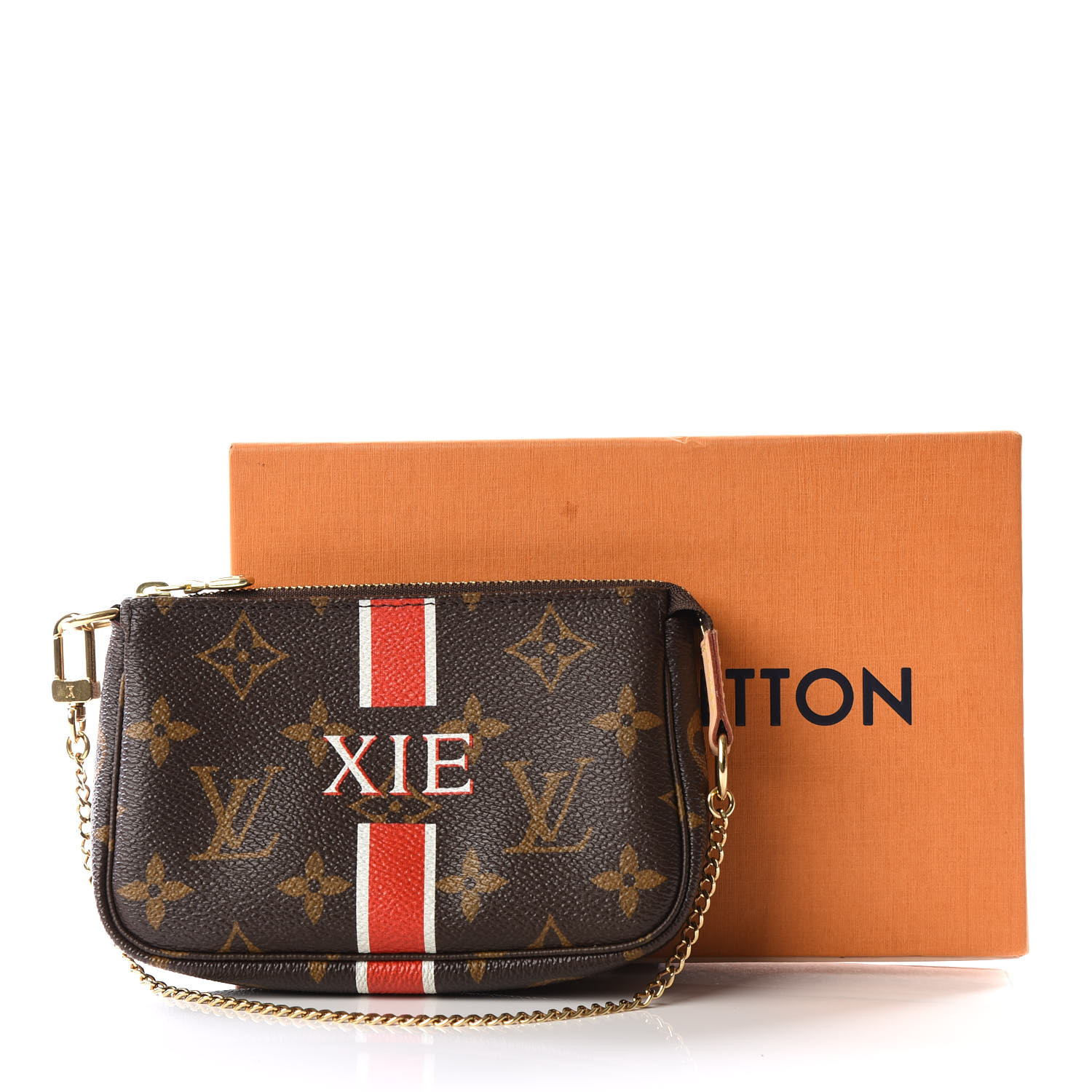 LOUIS VUITTON Monogram My LV Heritage Mini Pochette Accessories White Rouge 560452