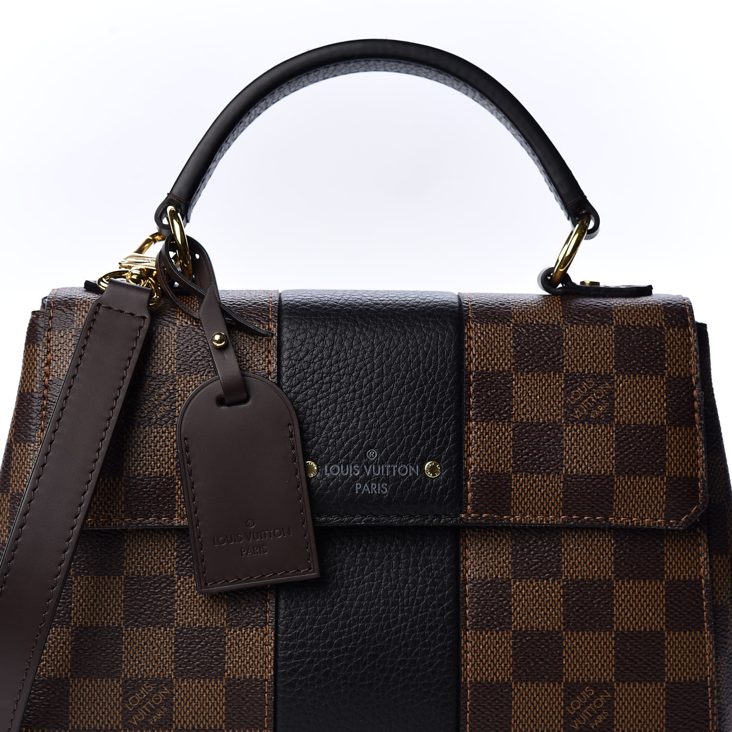 LOUIS VUITTON Damier Ebene Bond Street BB Black 561250