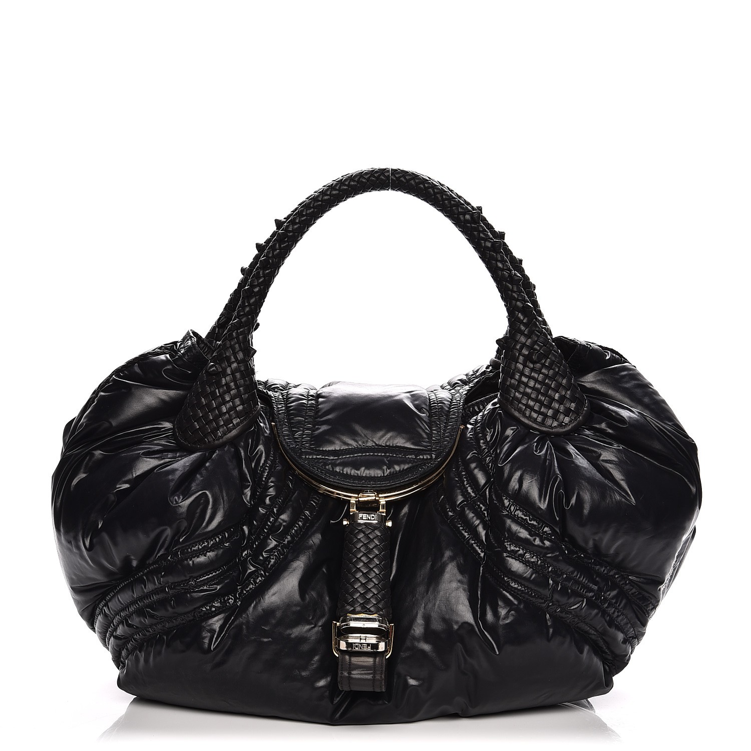 FENDI Nylon Moncler Spy Bag Black 209517