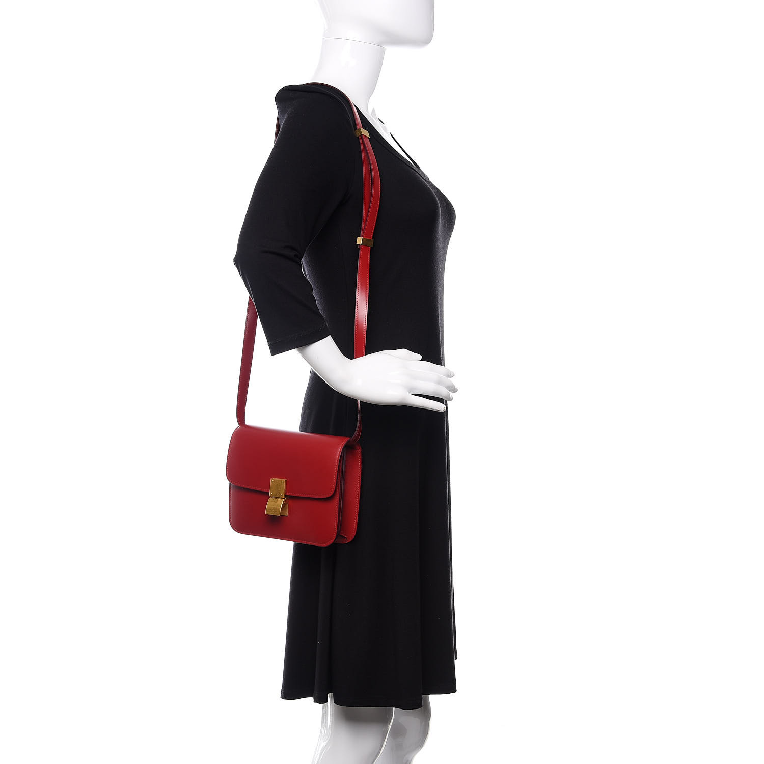 celine box bag red