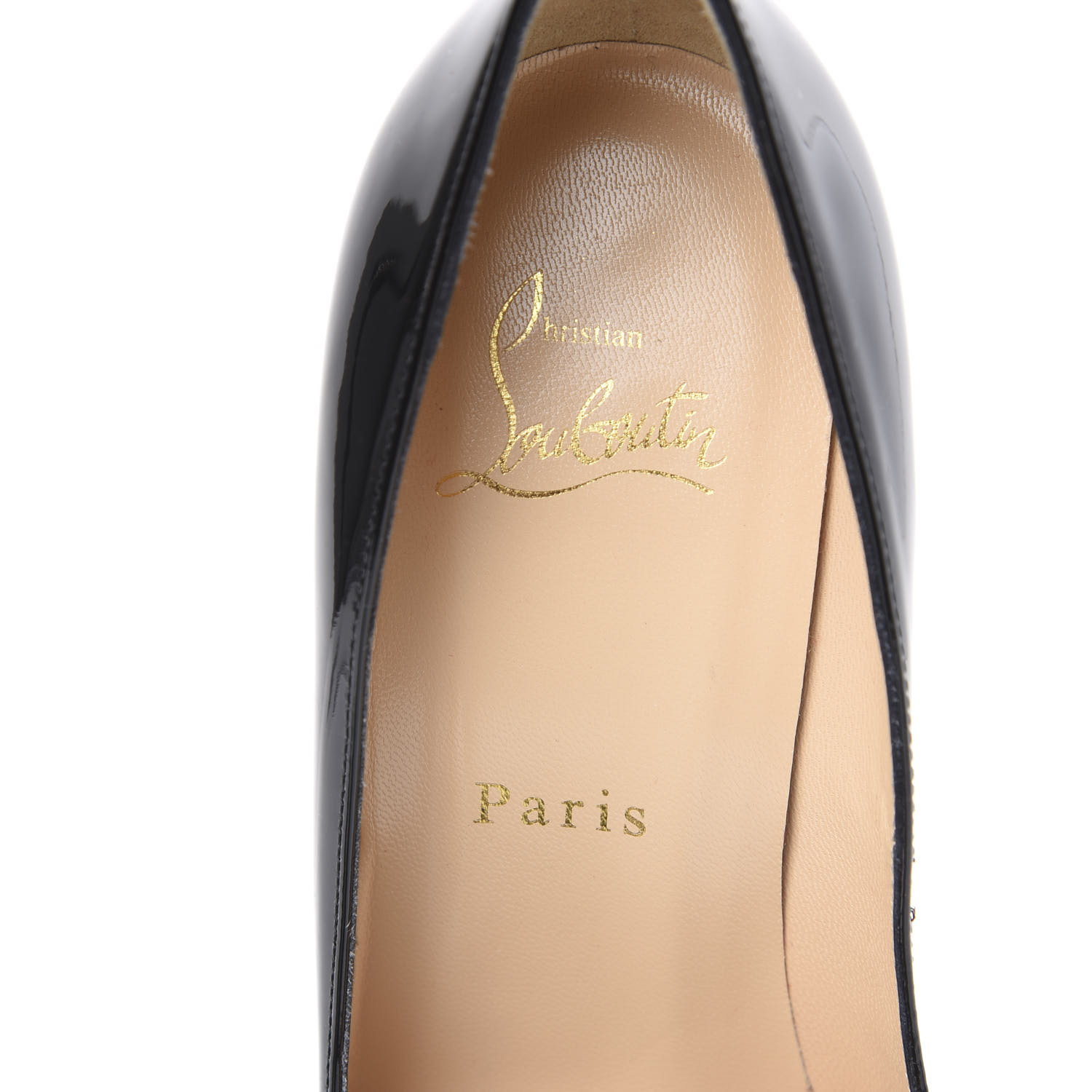 corneille asymmetric patent red sole pumps