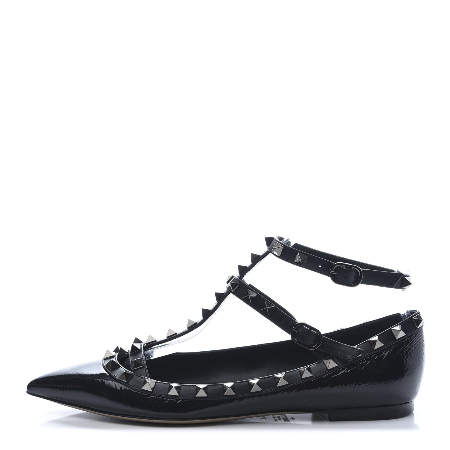 valentino rockstud black patent