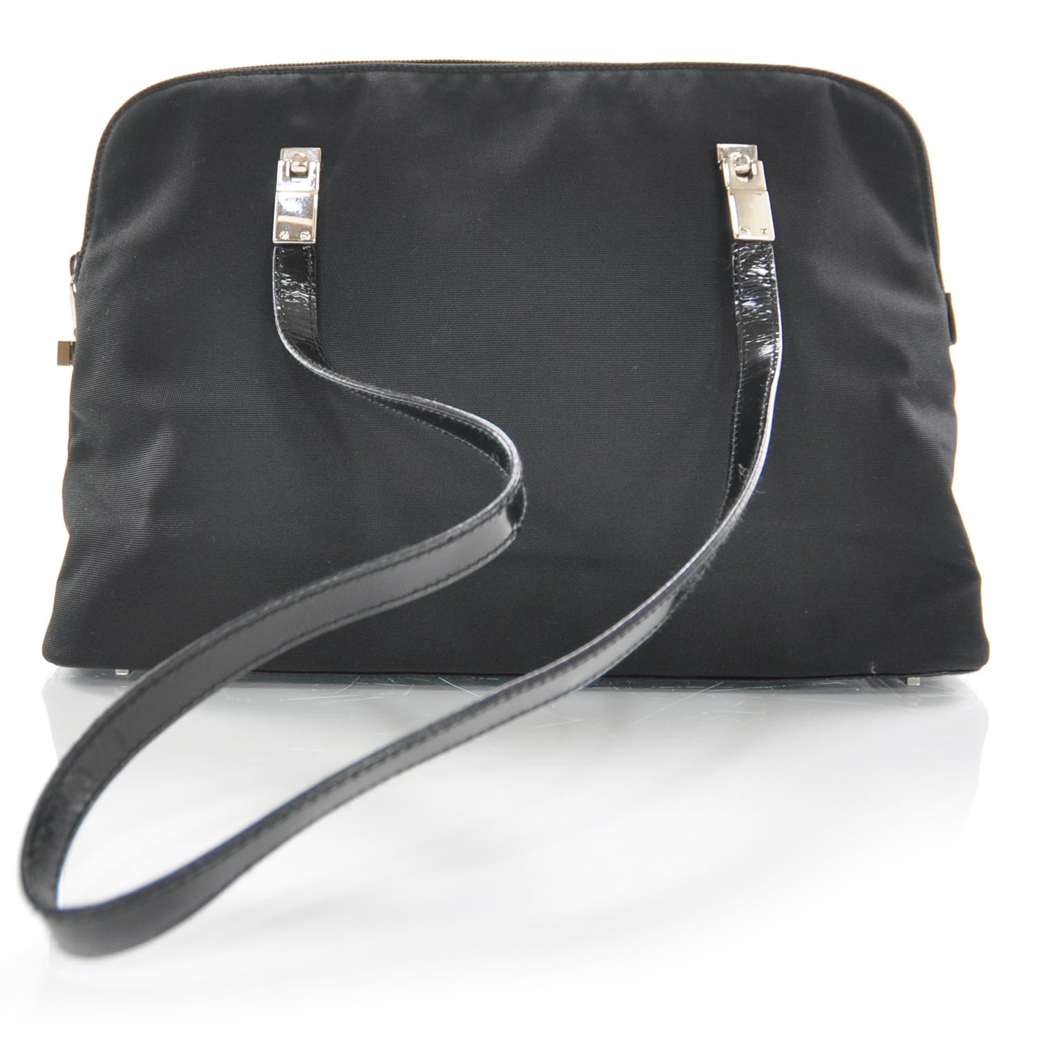 GUCCI Nylon Shoulder Bag Black 27238