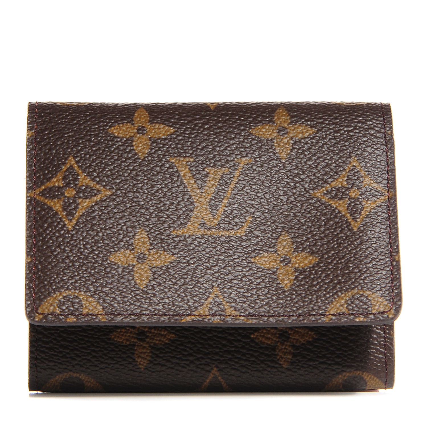 monogram business card case