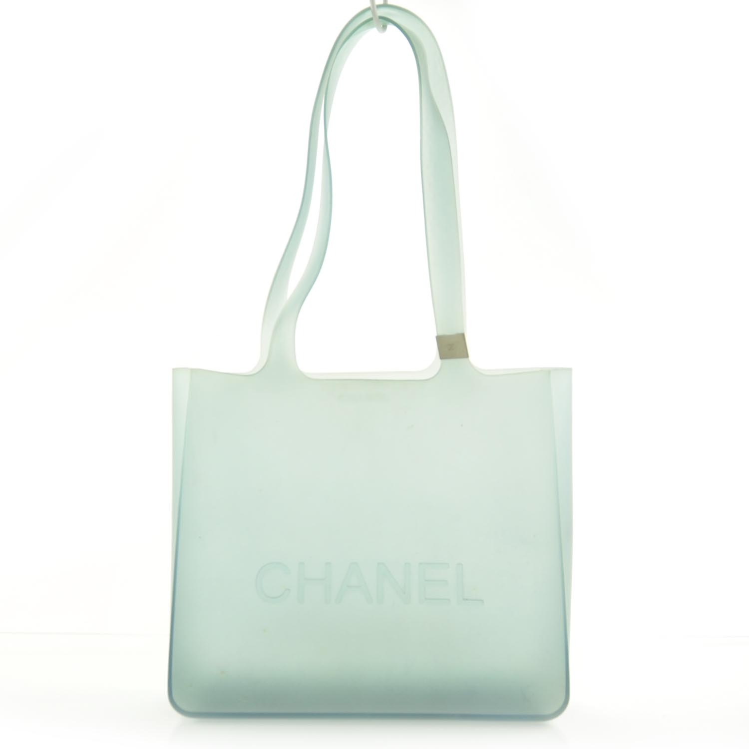 CHANEL Jelly Rubber Tote Green 27580