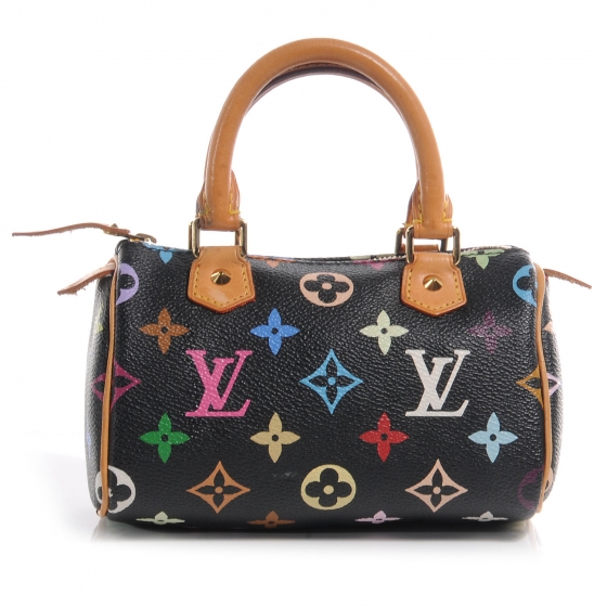 LOUIS VUITTON Multicolor Mini Sac HL Speedy Black 62193