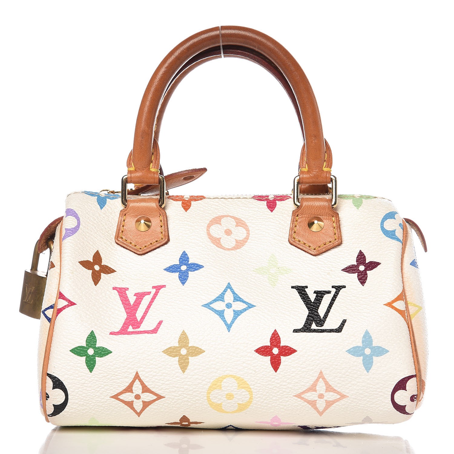 LOUIS VUITTON Monogram Multicolor Mini Sac HL Speedy White 273978