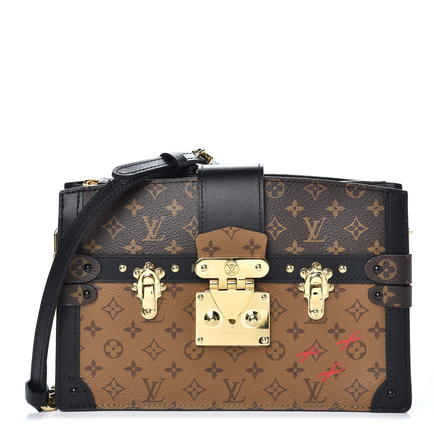 LOUIS VUITTON Reverse Monogram Trunk Clutch 337037