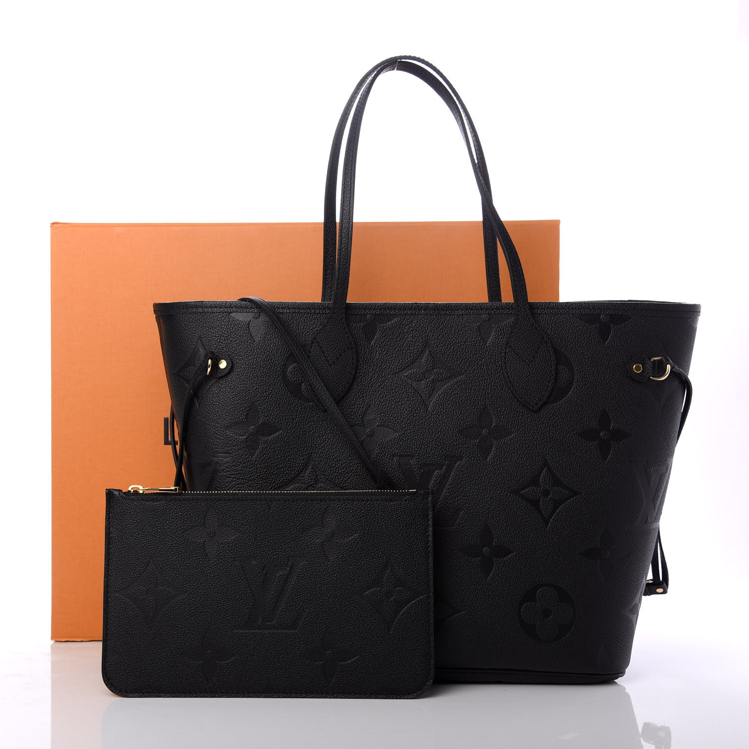 louis vuitton neverfull mm leather