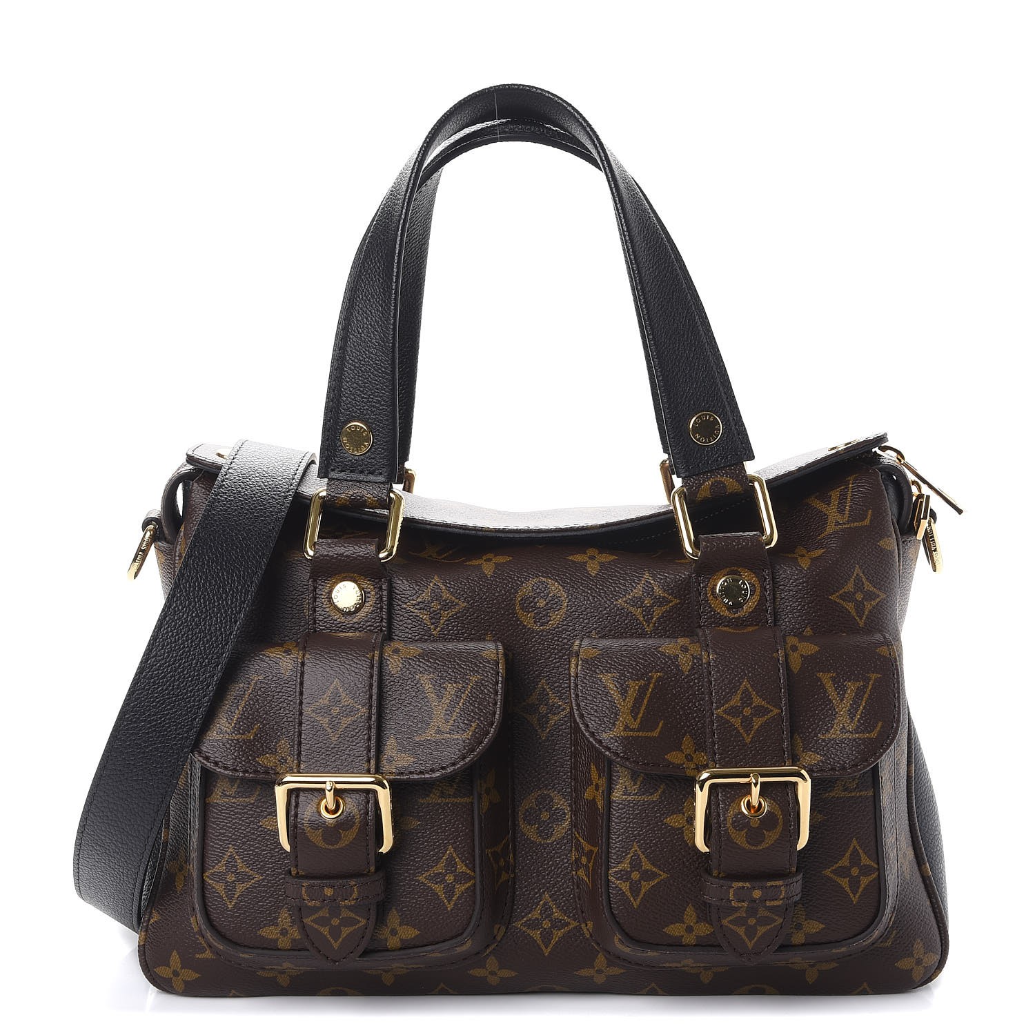 LOUIS VUITTON Monogram Manhattan NM Black 260457