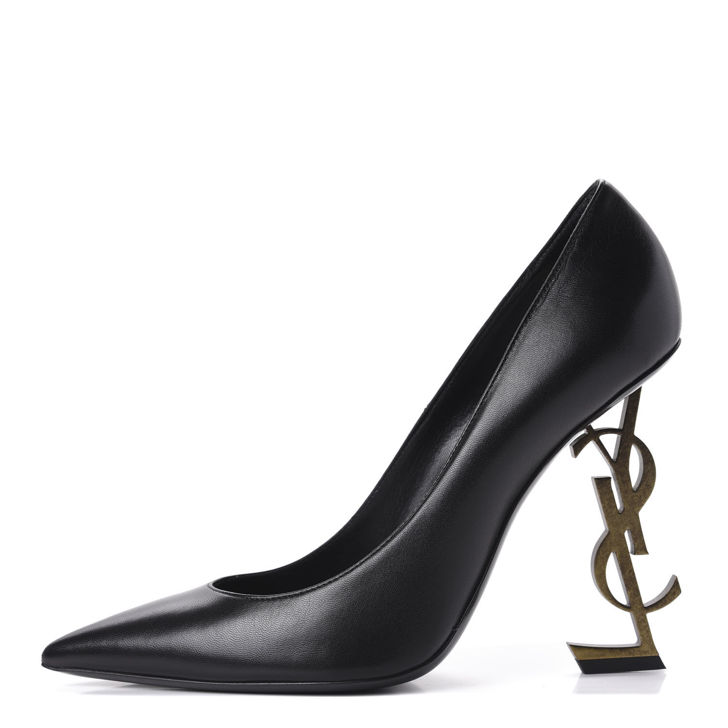 ysl heels black and gold