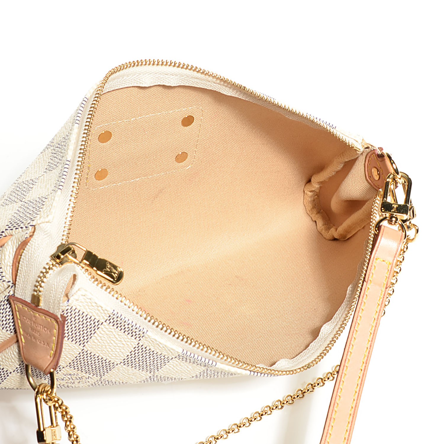 louis vuitton azur eva clutch