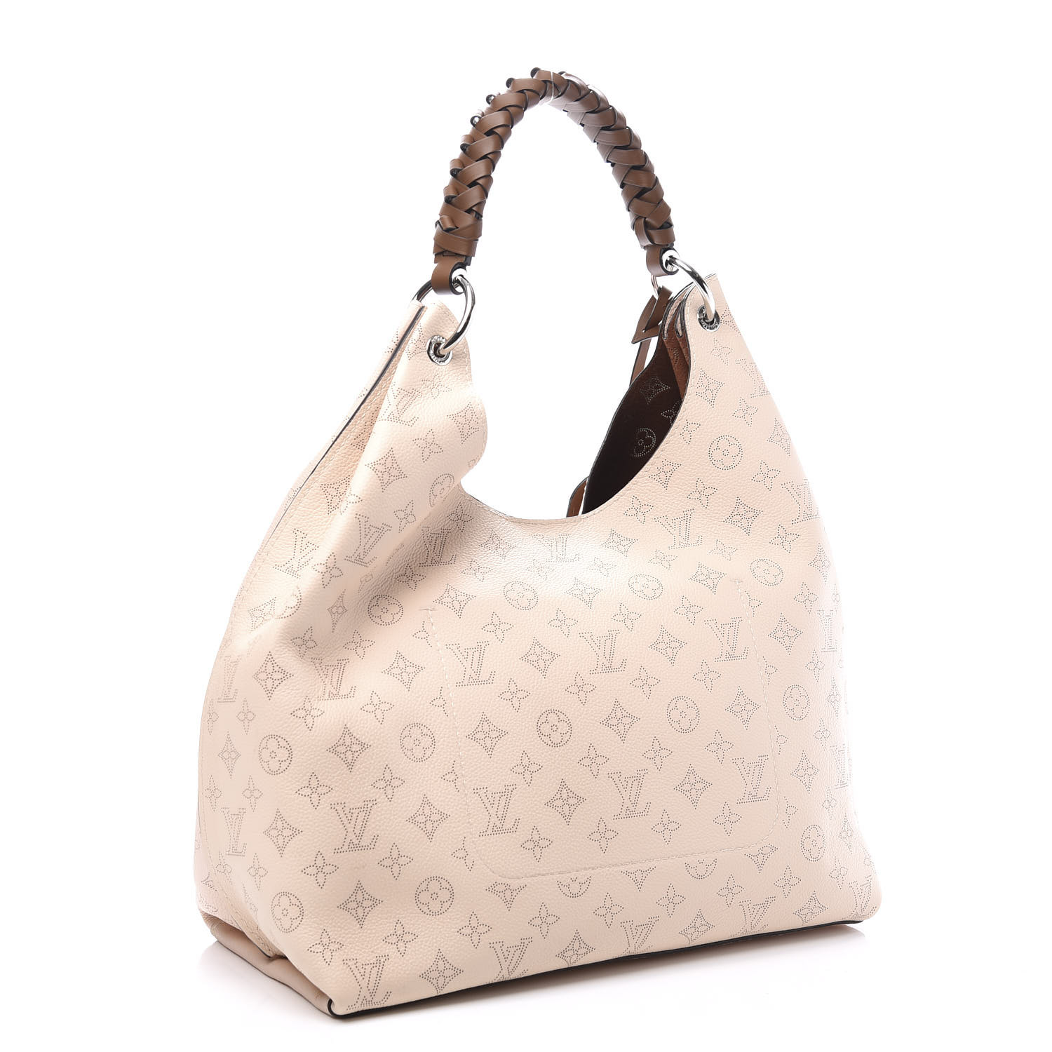 Louis Vuitton Carmel Mahina Perforated Leather Monogram Black Hobo