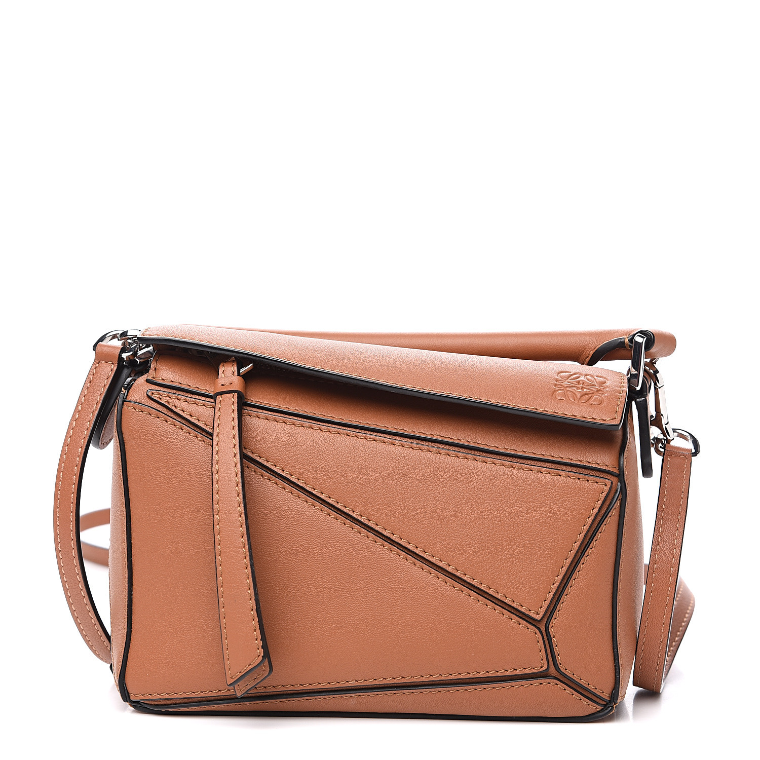 loewe mini puzzle bag tan