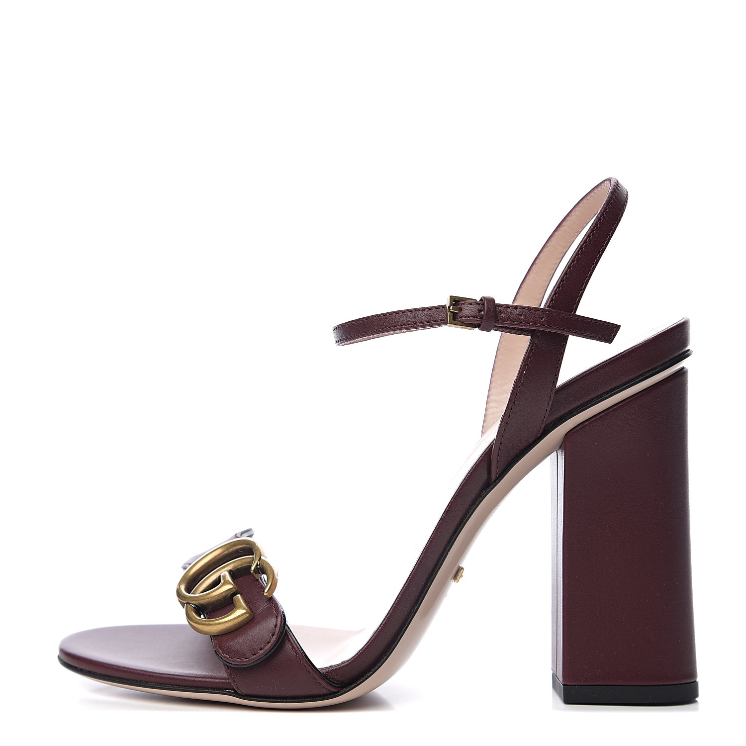 burgundy sandals mid heel