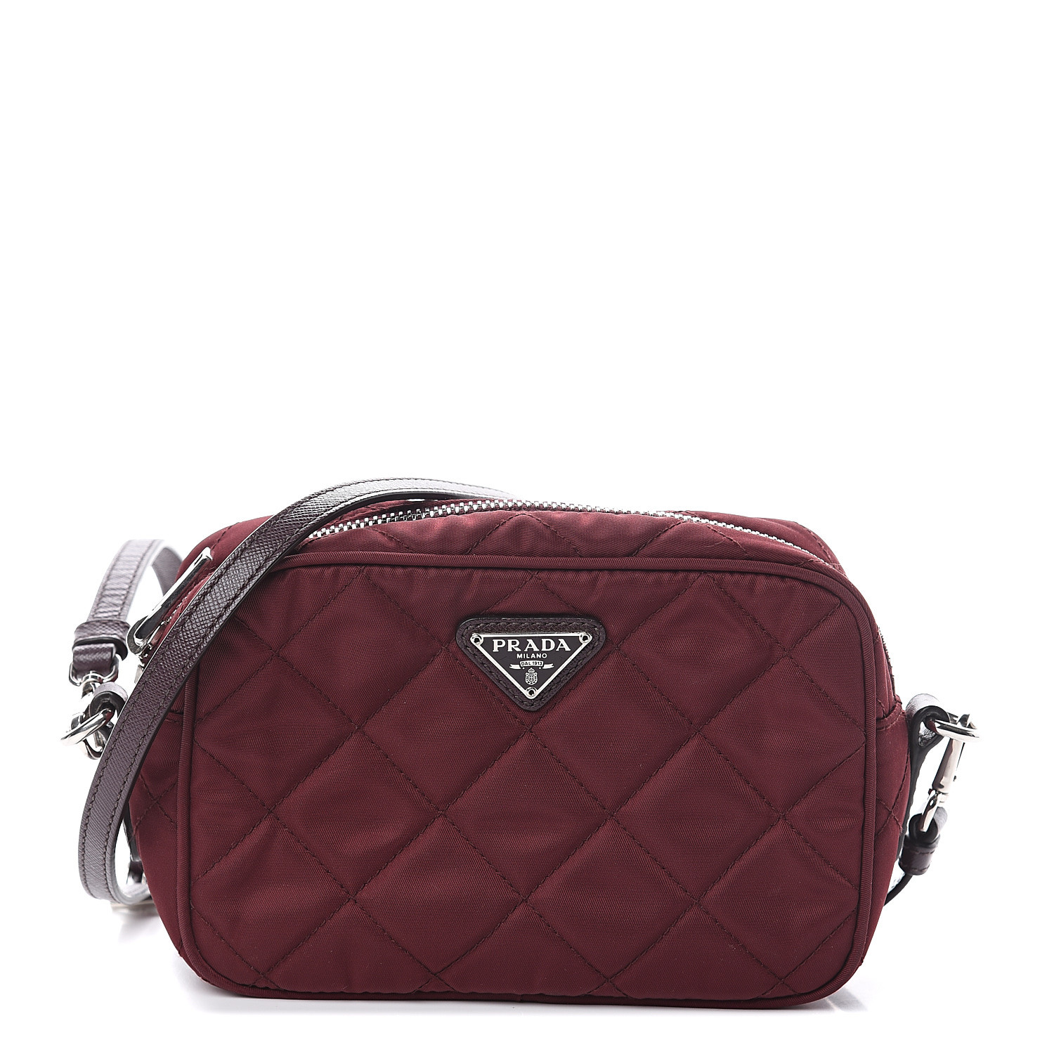 nylon quilted crossbody bag